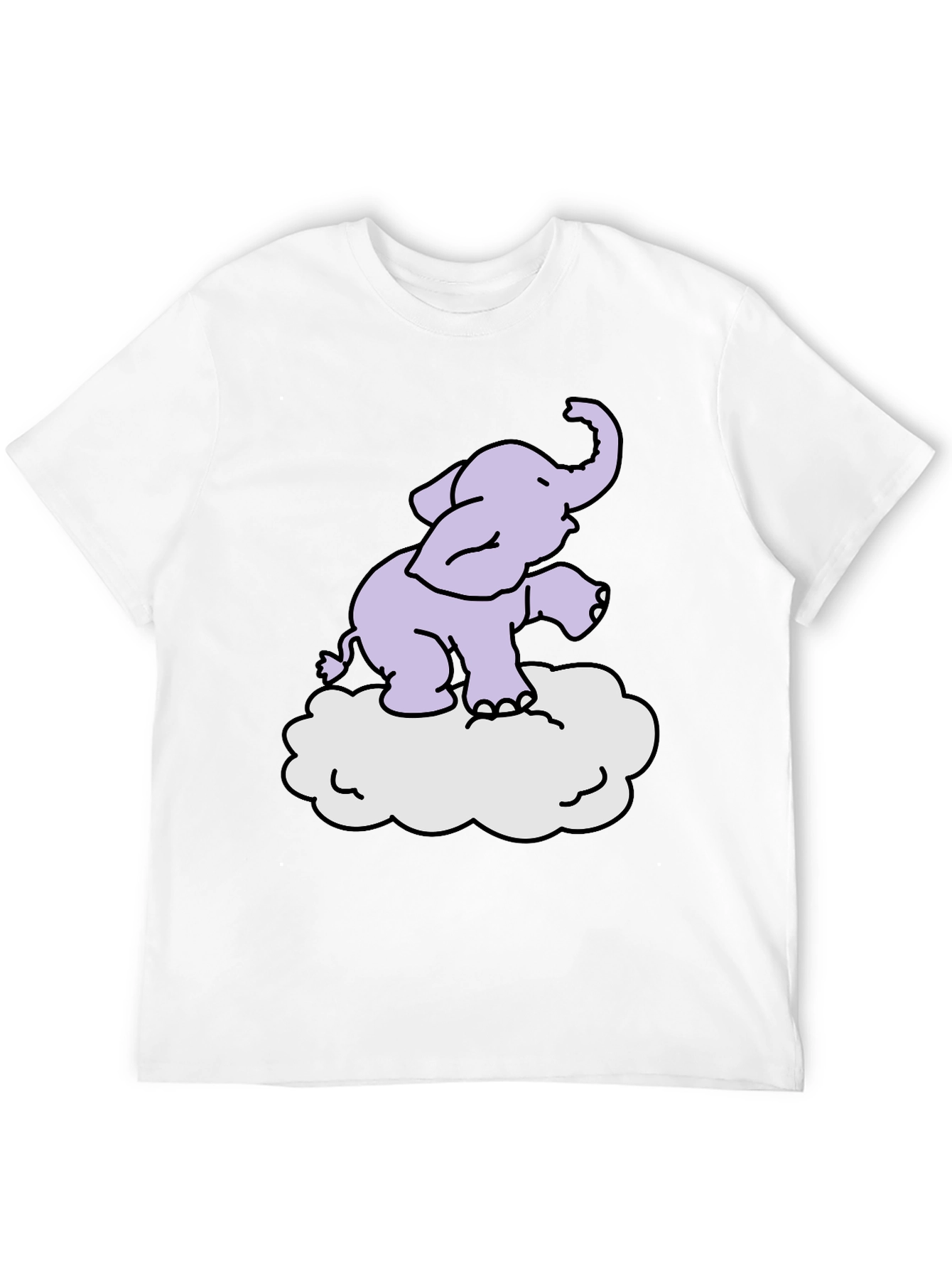 Elephant Cloud T-Shirt - Cute Graphic Tee