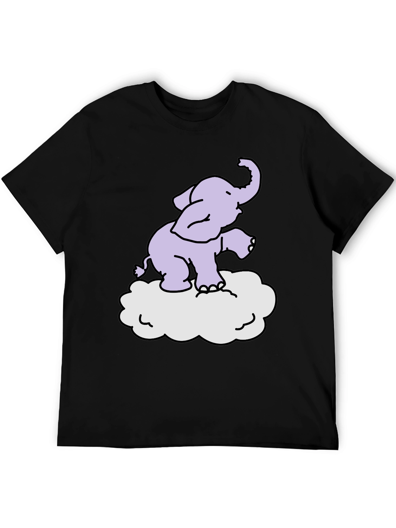 Elephant Cloud T-Shirt - Cute Graphic Tee