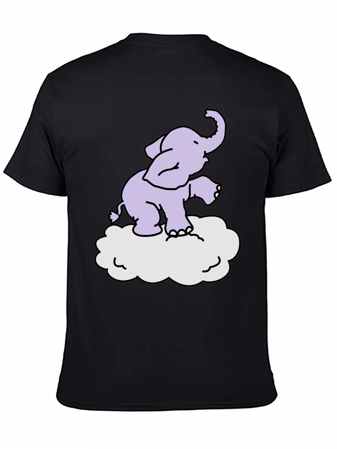 Elephant Cloud T-Shirt - Cute Graphic Tee