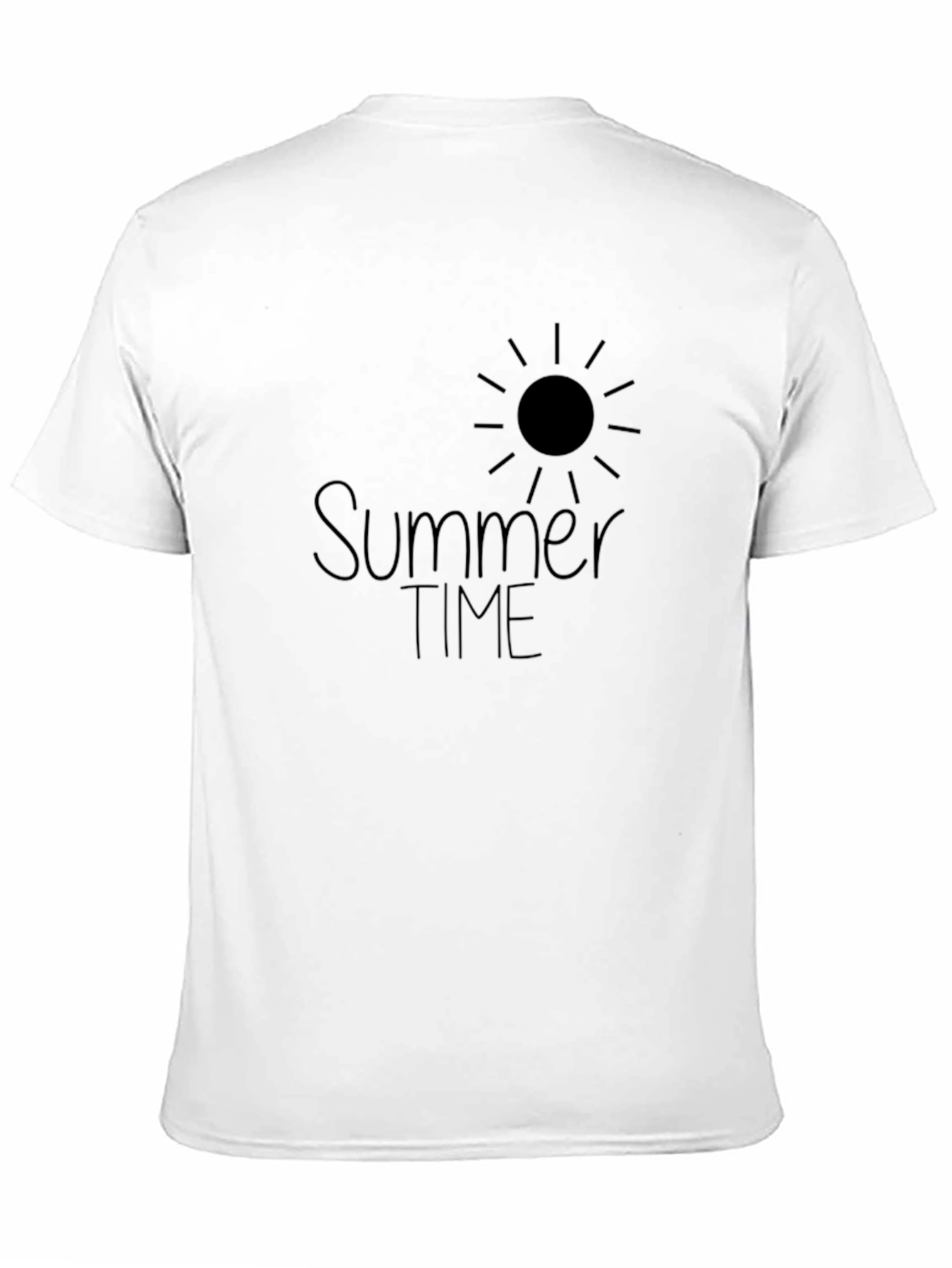 Summer Time Black Graphic Tee