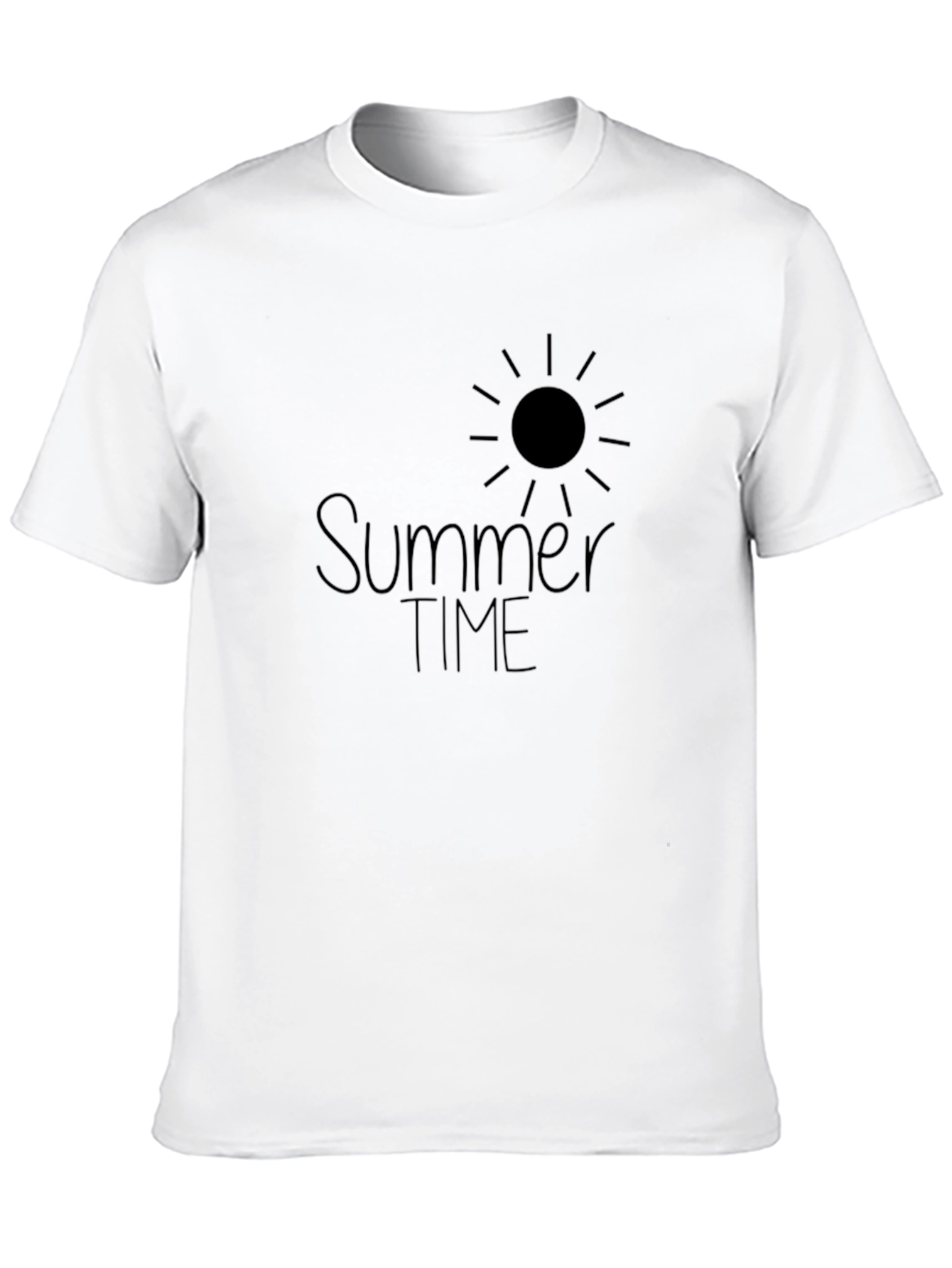 Summer Time Black Graphic Tee