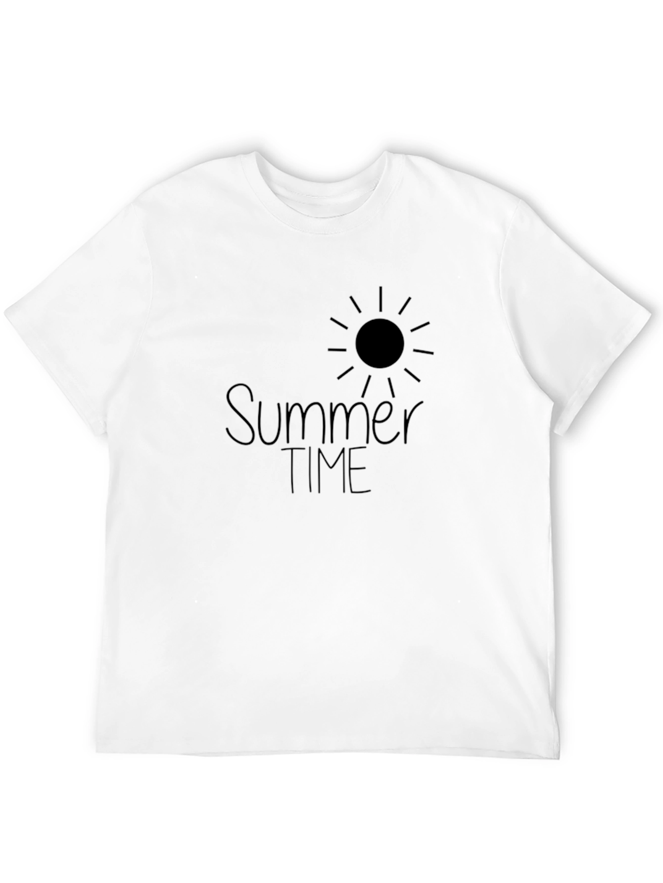 Summer Time Black Graphic Tee