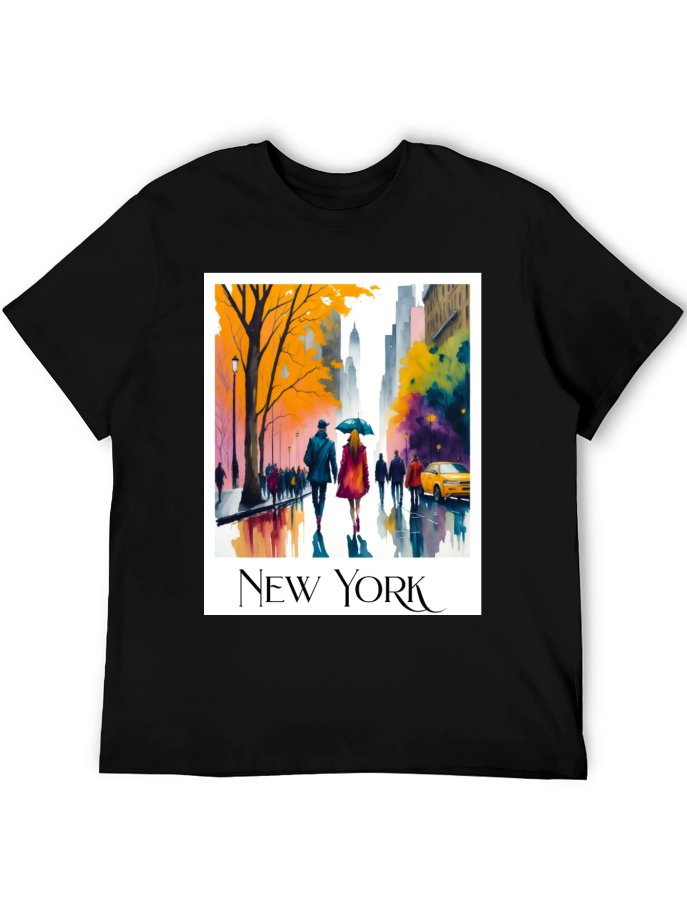 New York Cityscape Graphic T-Shirt