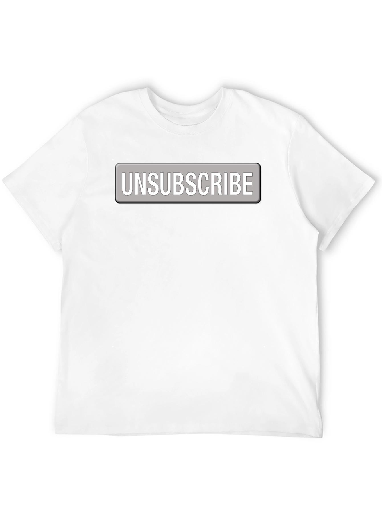 Unsubscribe Button Graphic Tee - Bold Statement Shirt