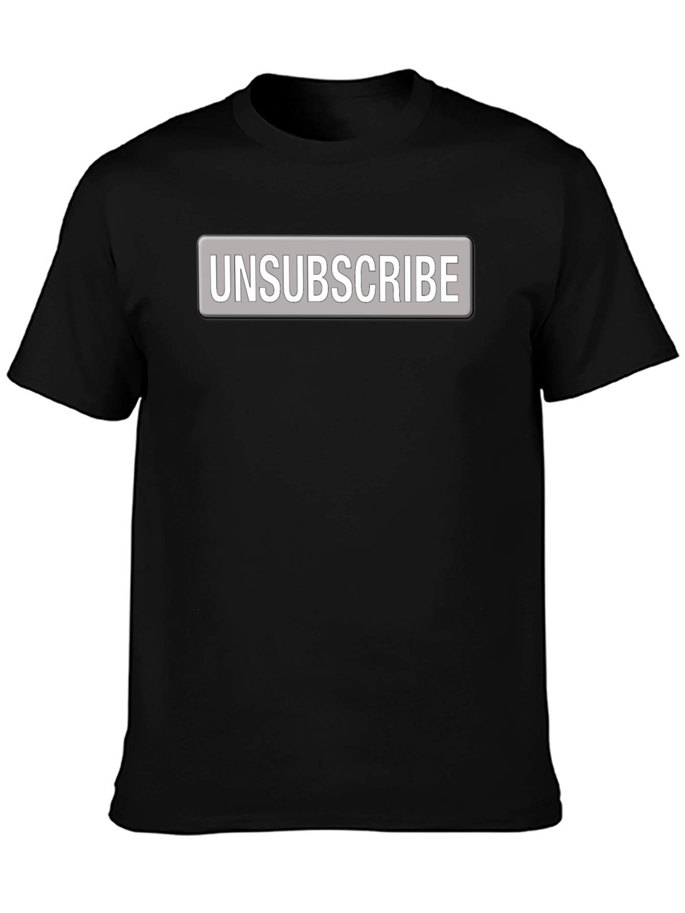 Unsubscribe Button Graphic Tee - Bold Statement Shirt