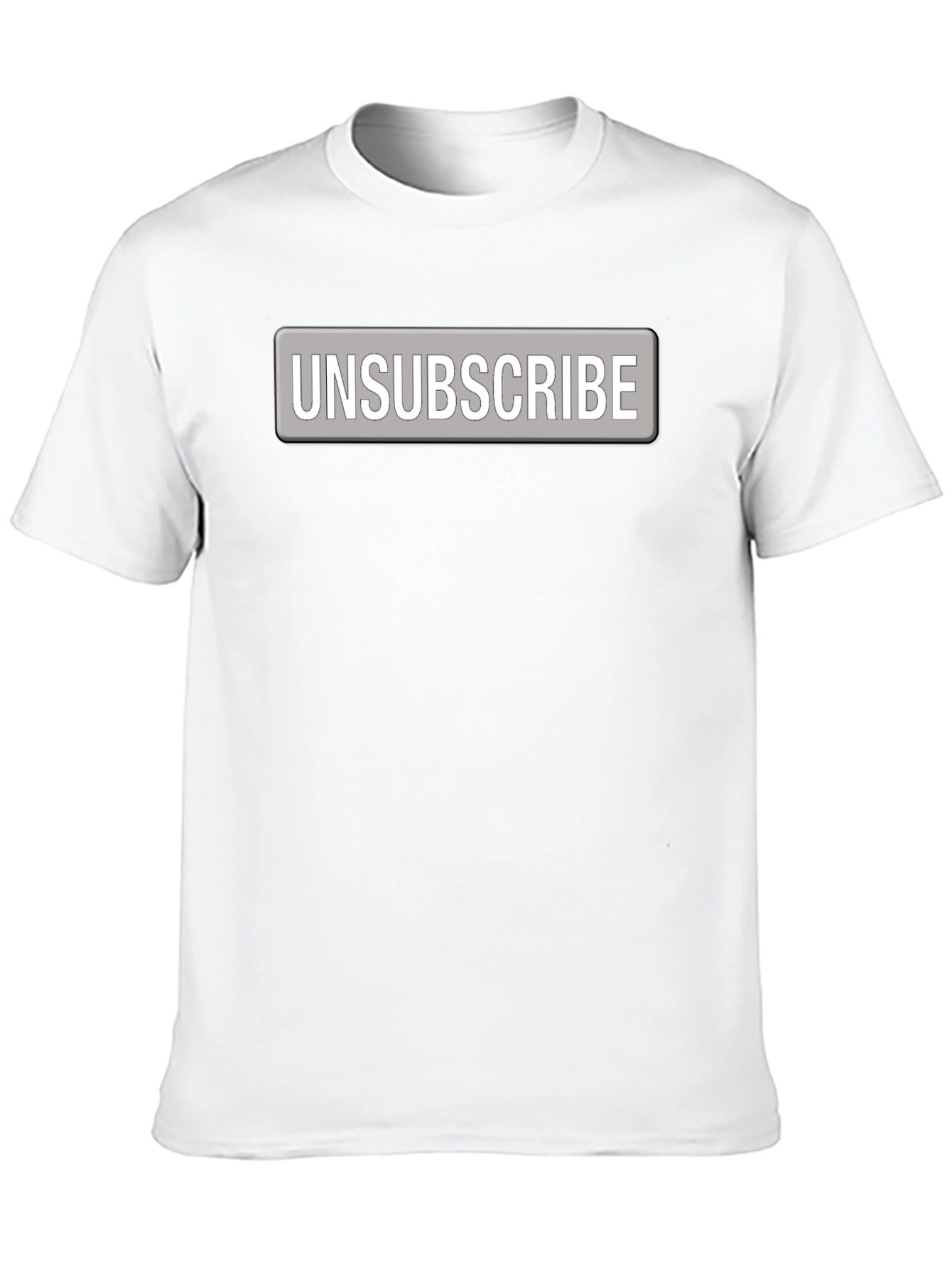 Unsubscribe Button Graphic Tee - Bold Statement Shirt