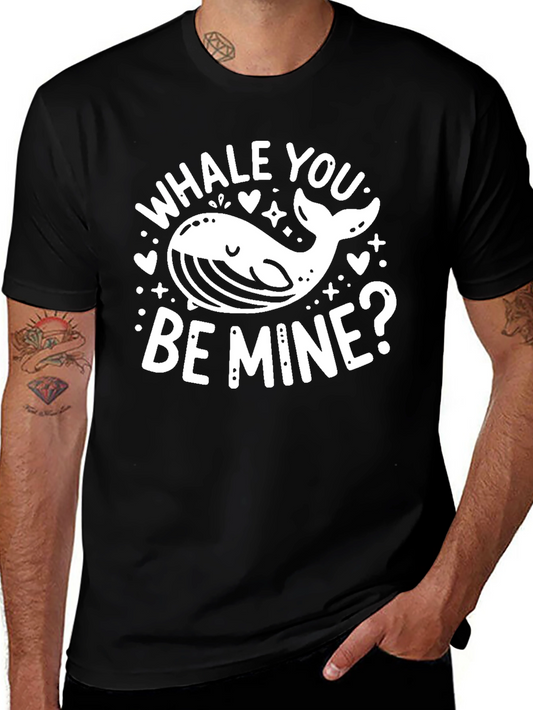 Whale You Be Mine? Graphic Tee - Black