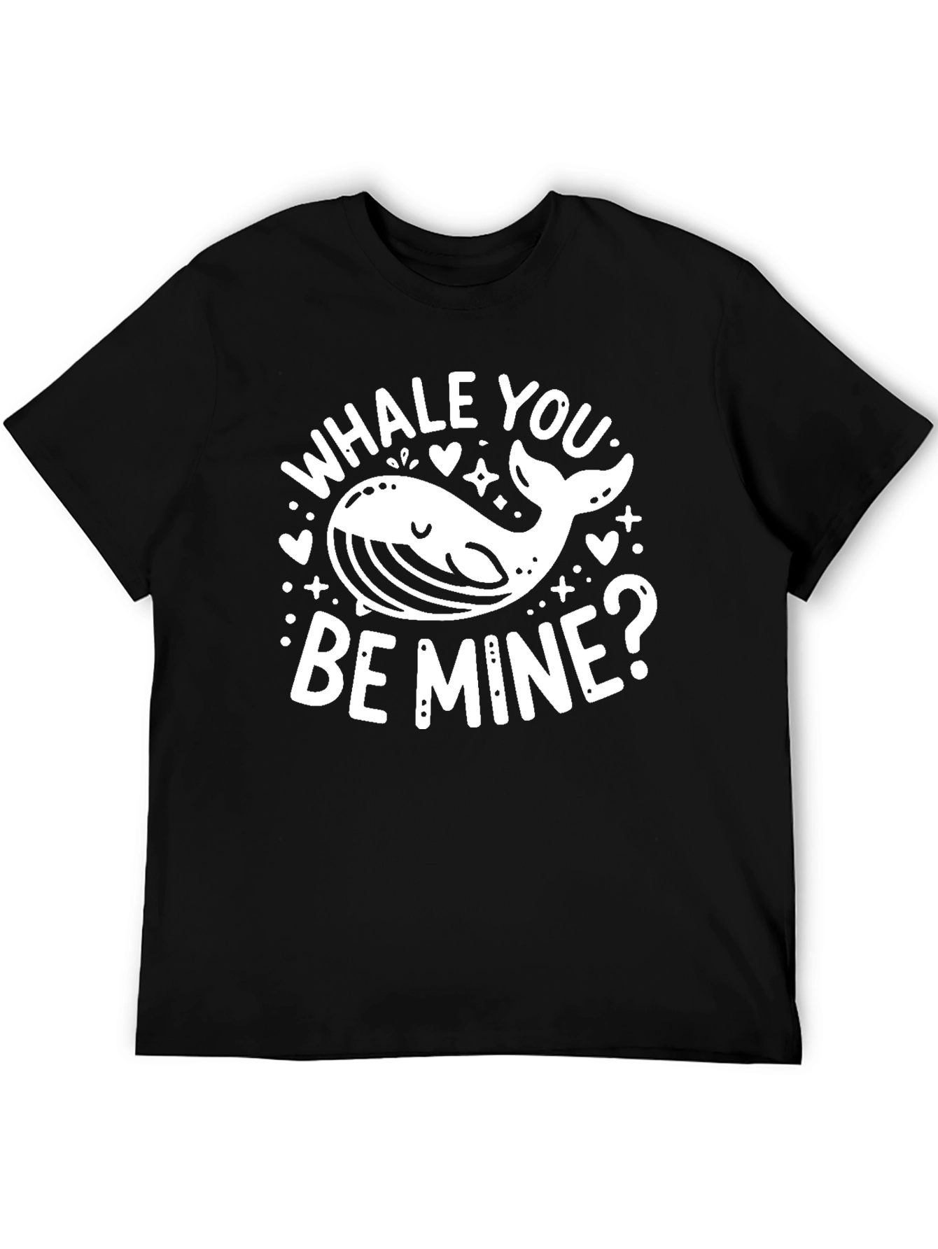 Whale You Be Mine? Graphic Tee - Black