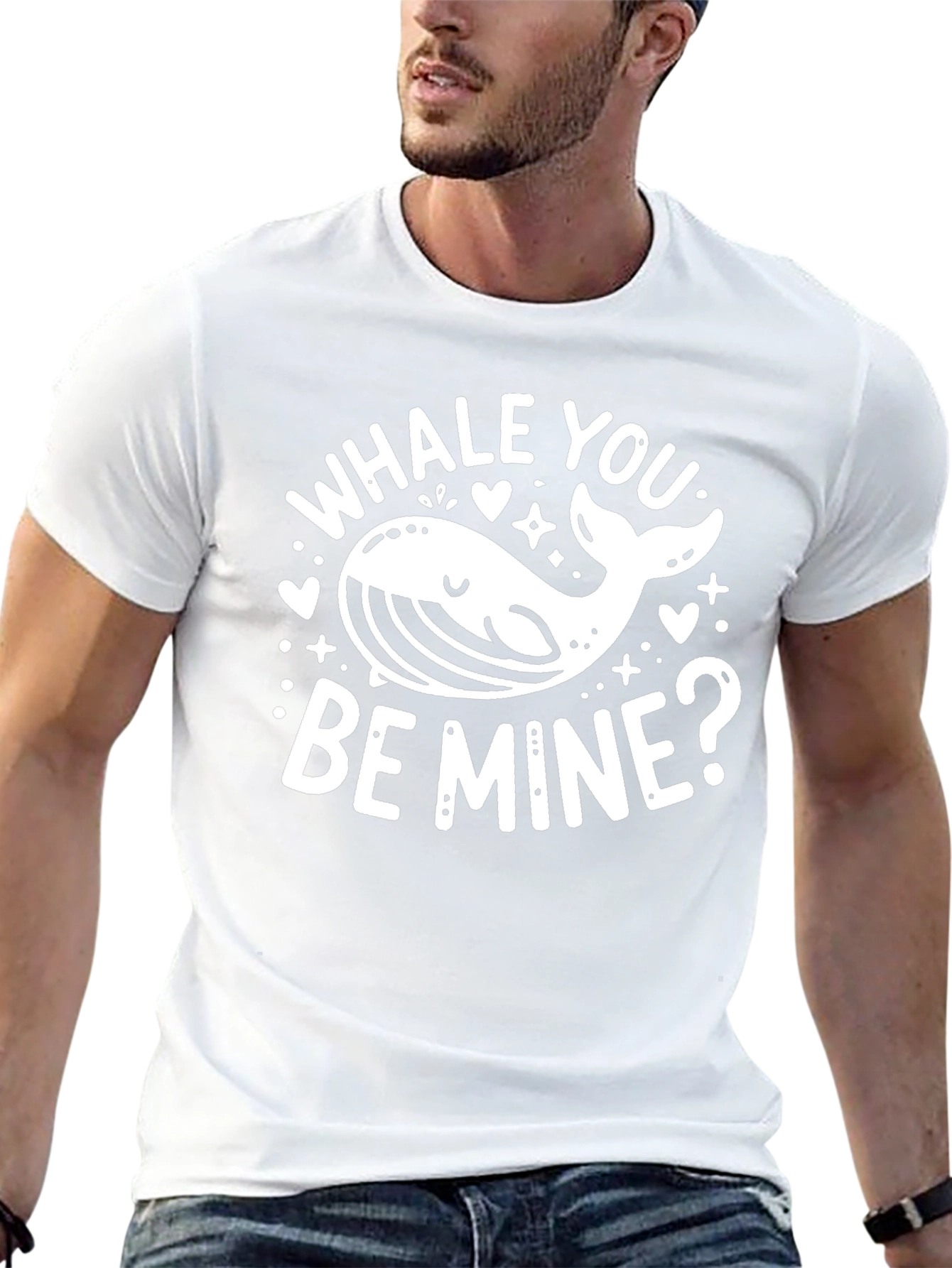 Whale You Be Mine? Graphic Tee - Black