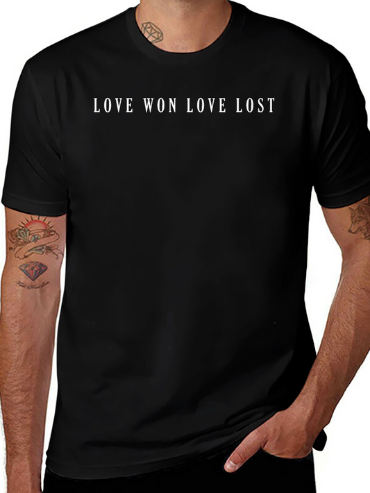 Love Won Love Lost Black Graphic Tee