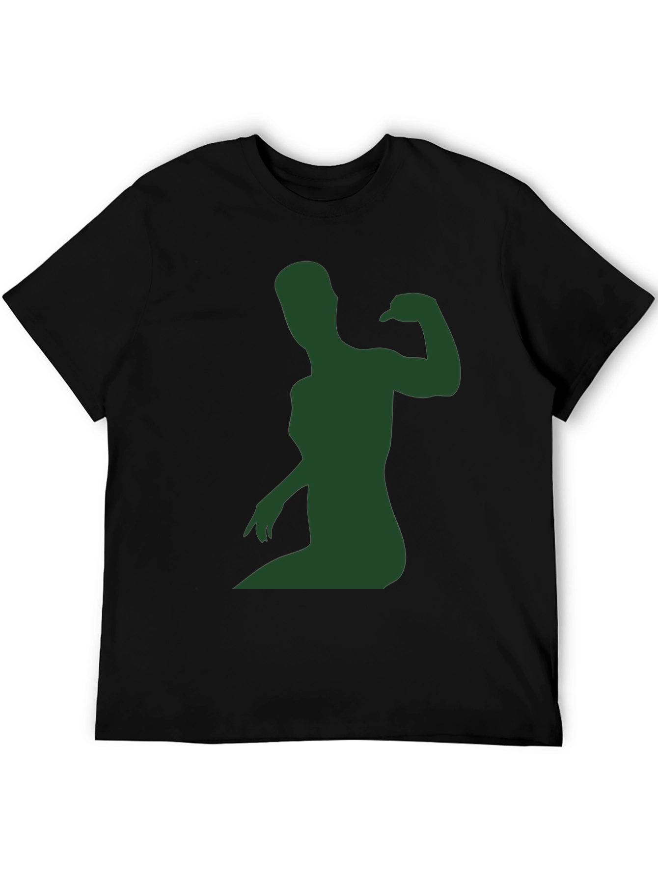 Muscle Woman Silhouette Graphic Tee