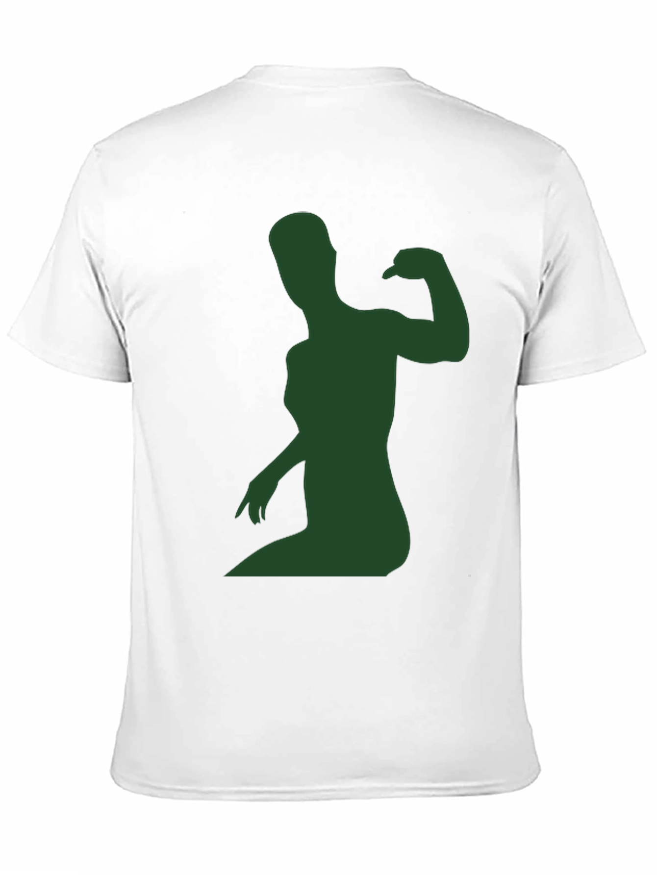 Muscle Woman Silhouette Graphic Tee