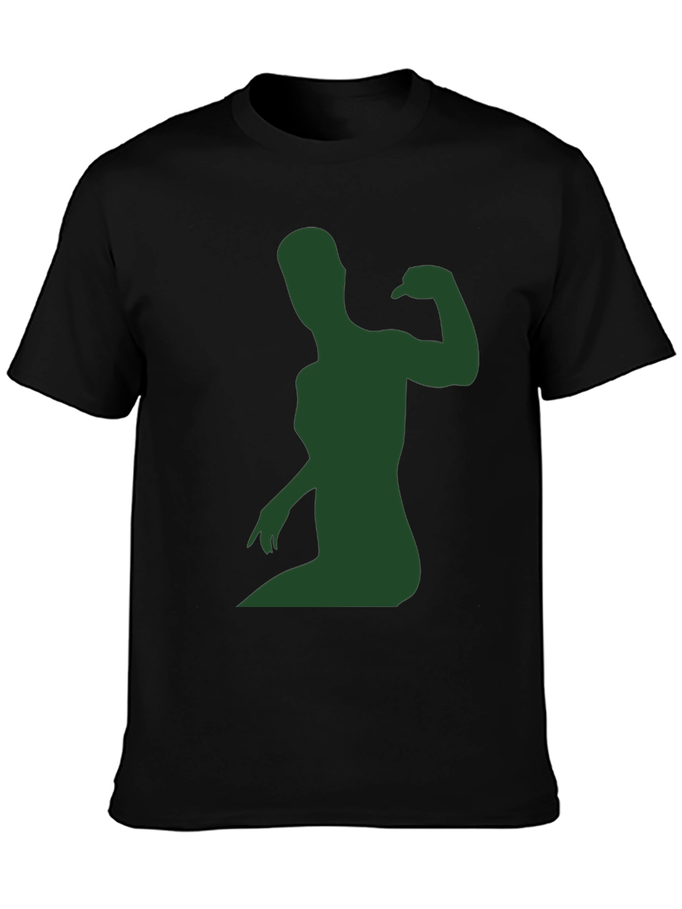 Muscle Woman Silhouette Graphic Tee