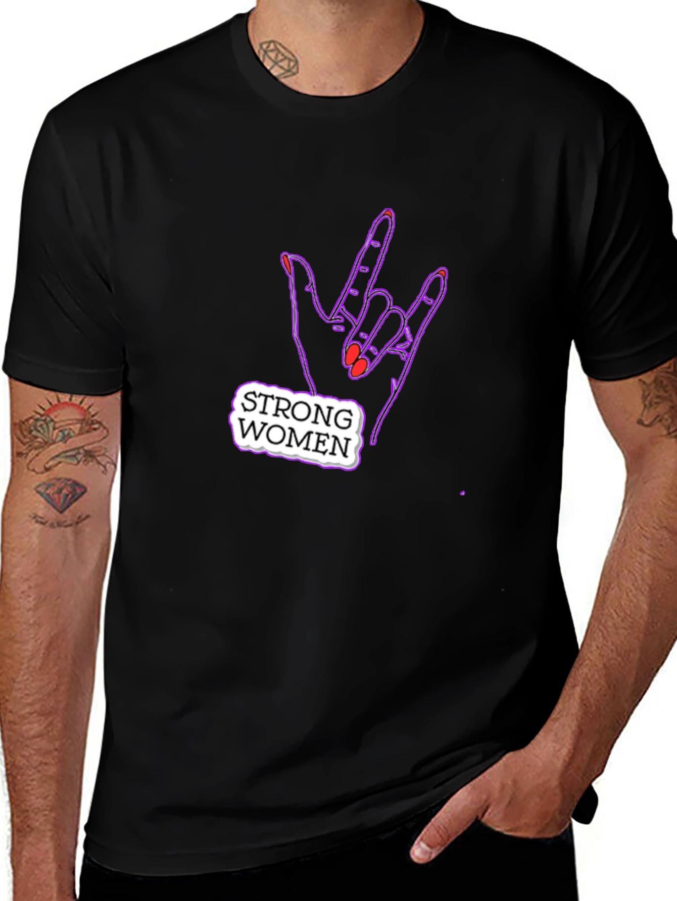 Strong Women Graphic Tee - Rock On!