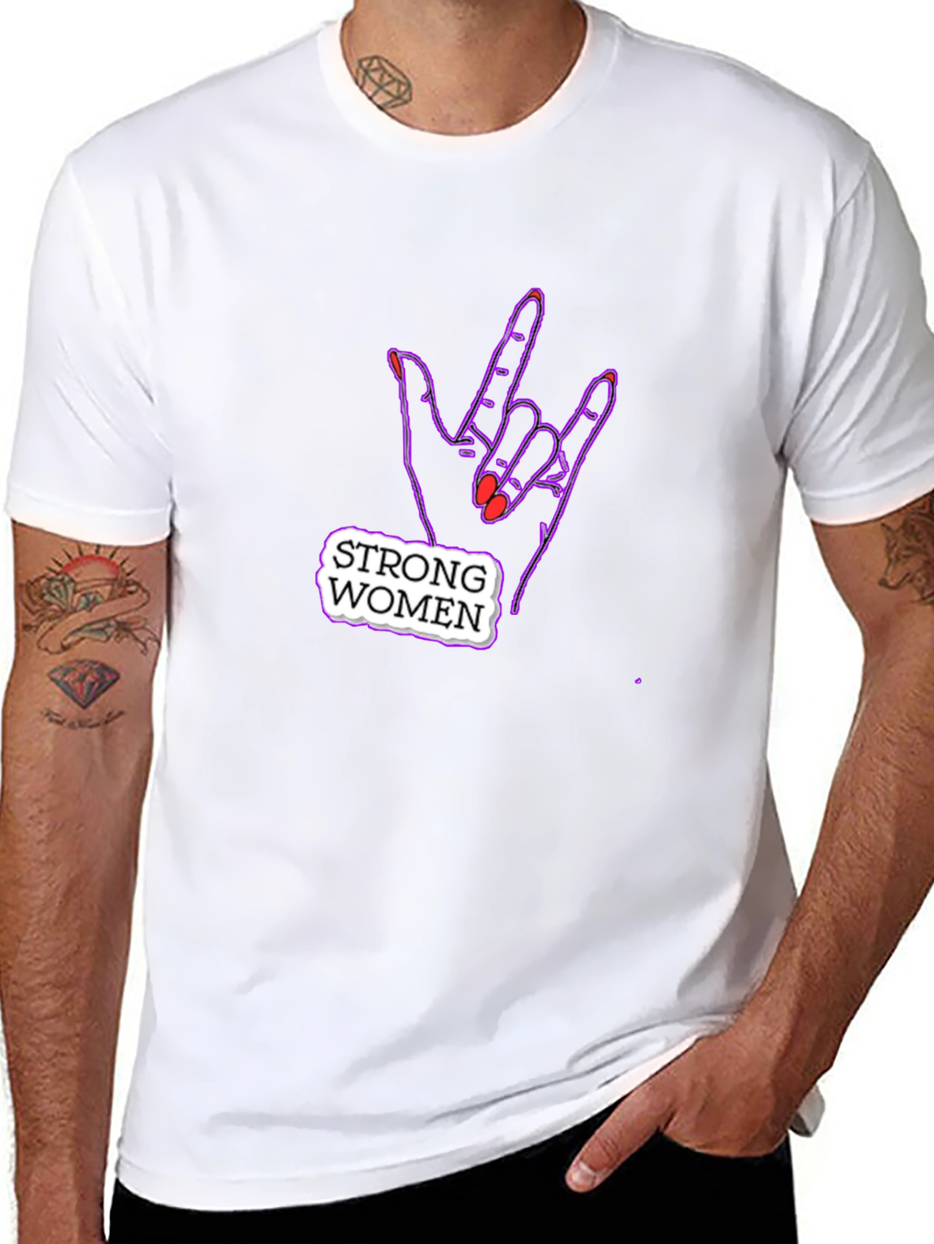 Strong Women Graphic Tee - Rock On!