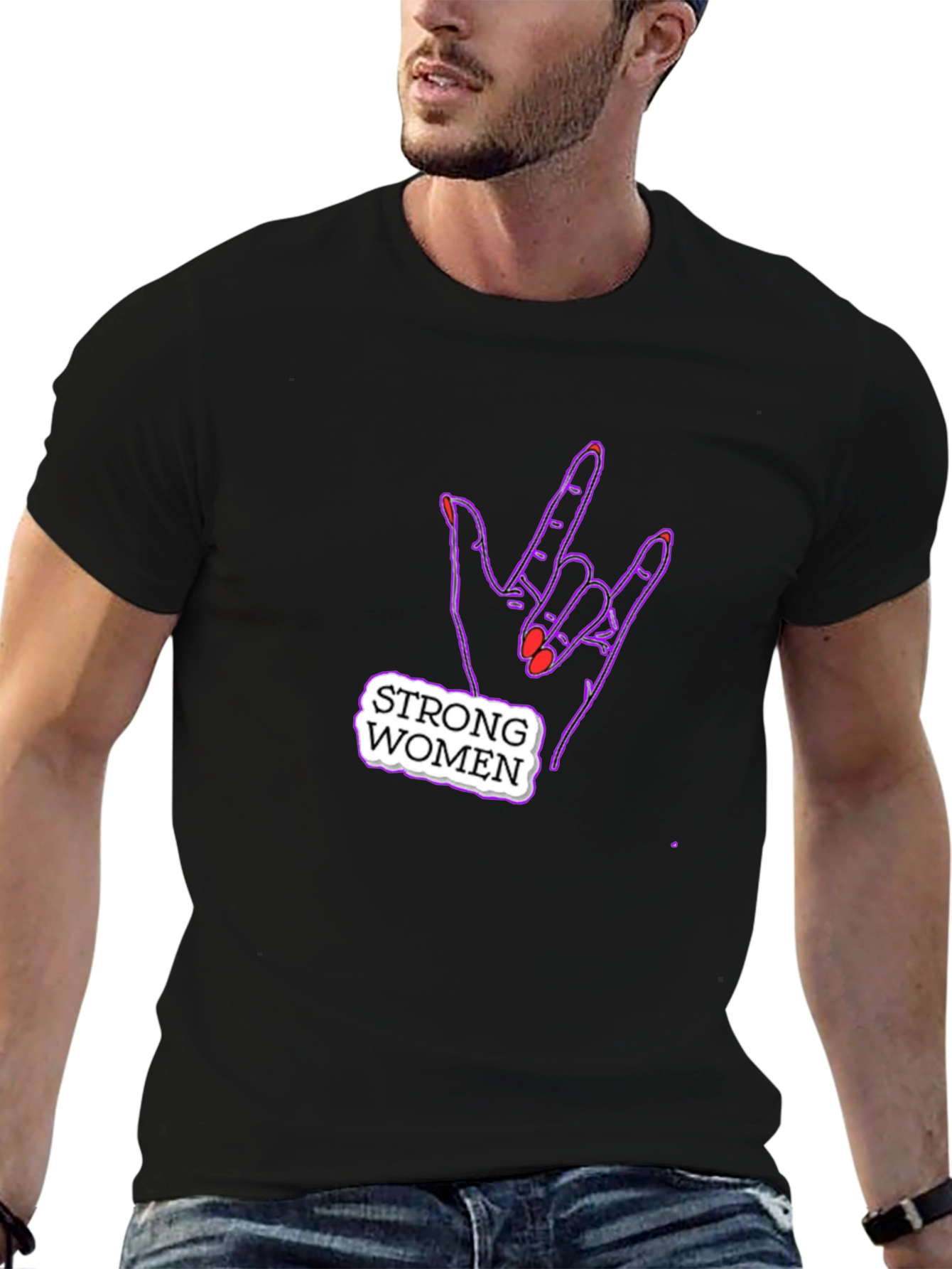 Strong Women Graphic Tee - Rock On!