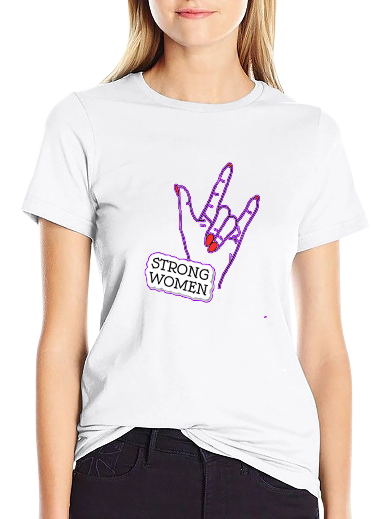 Strong Women Graphic Tee - Rock On!