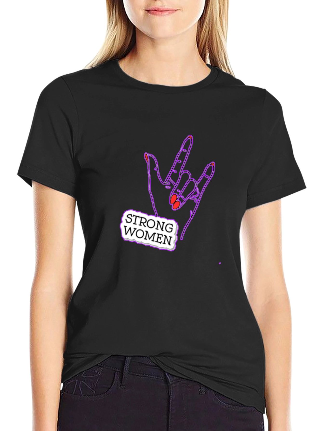 Strong Women Graphic Tee - Rock On!