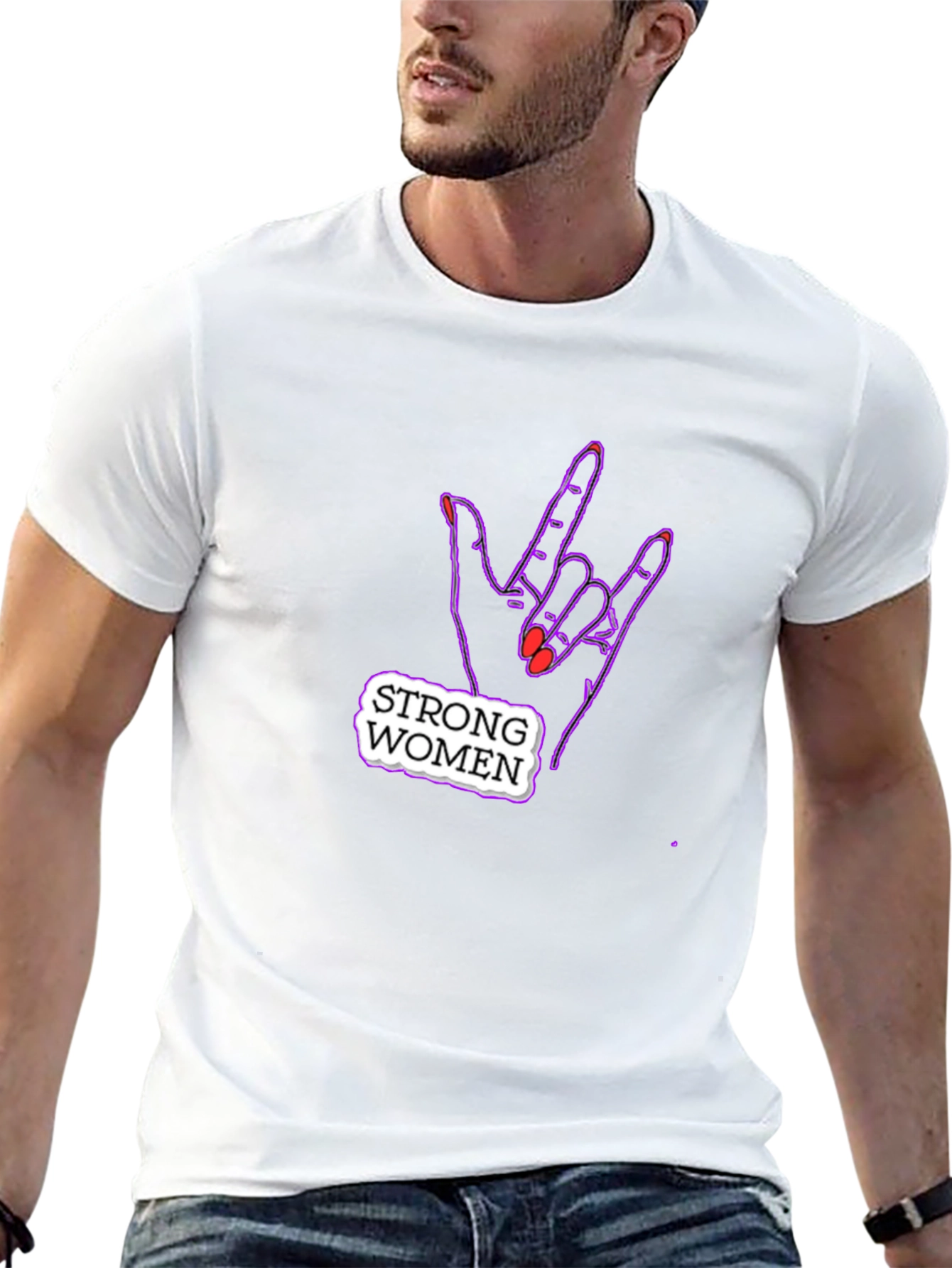 Strong Women Graphic Tee - Rock On!