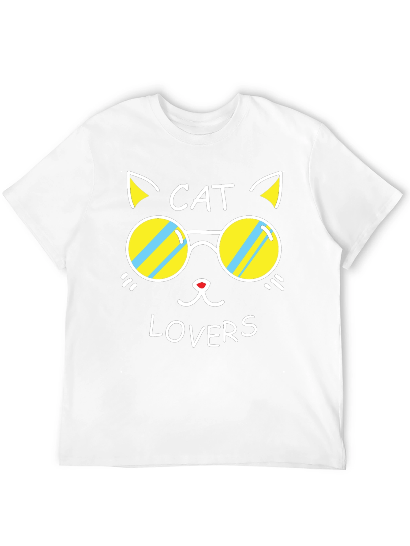 Cat Lovers Black Graphic Tee
