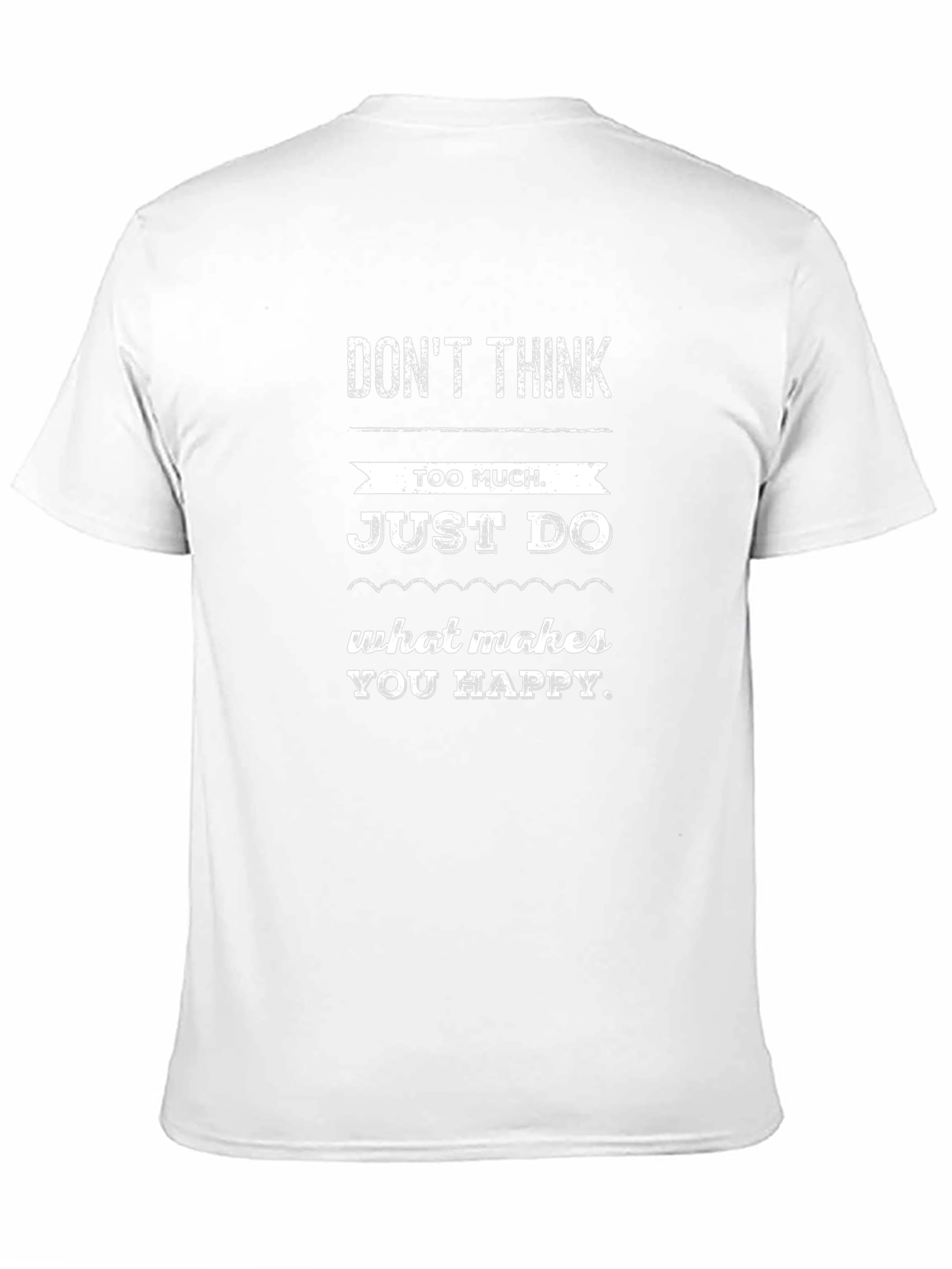 Dont Think Just Do Black Graphic T-Shirt