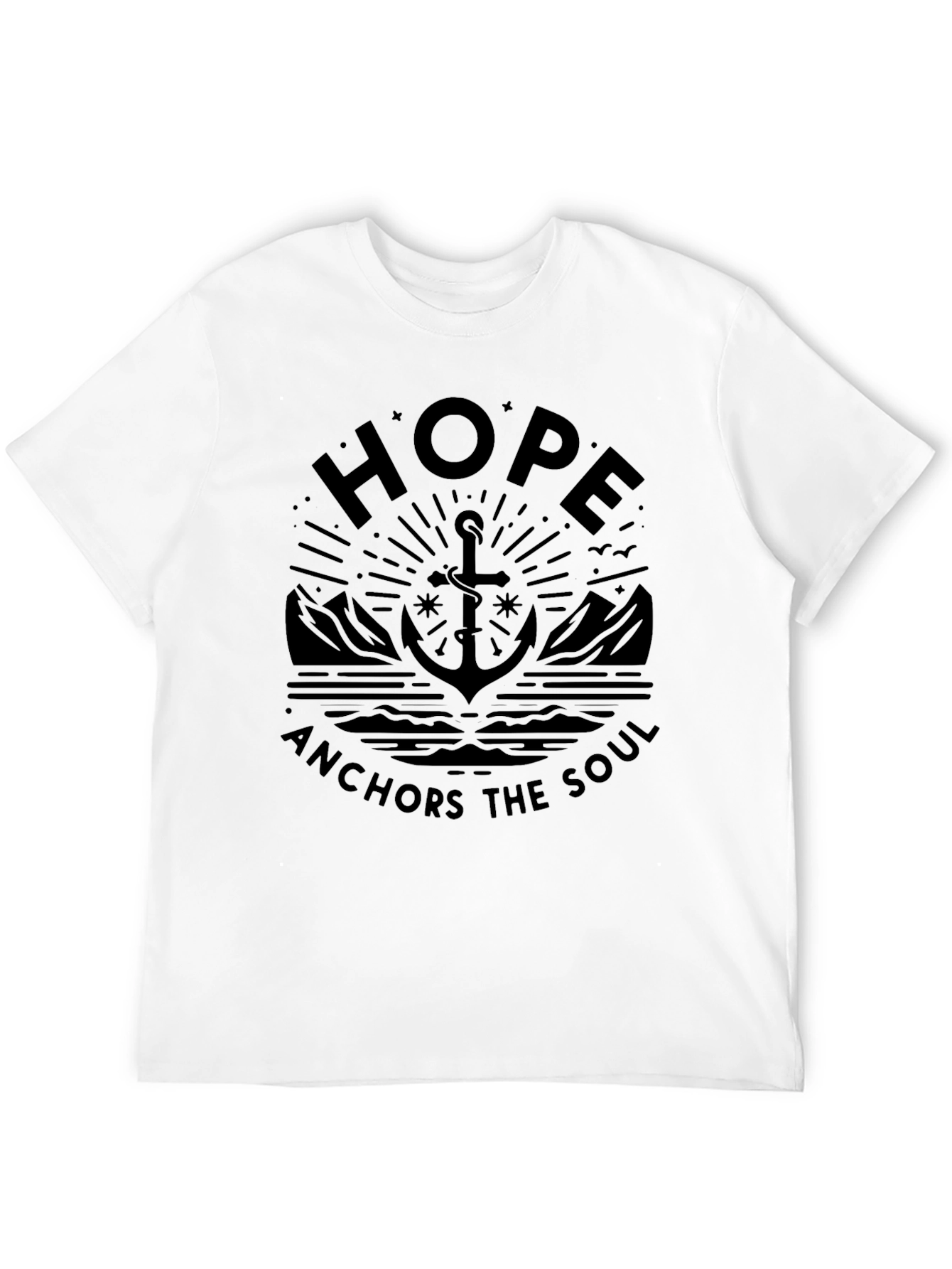 Hope Anchors the Soul Graphic T-Shirt