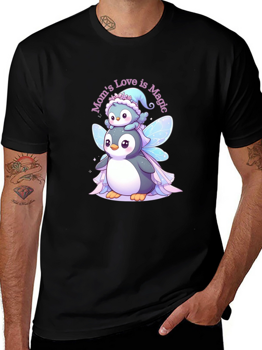 Moms Love is Magic Penguin T-Shirt