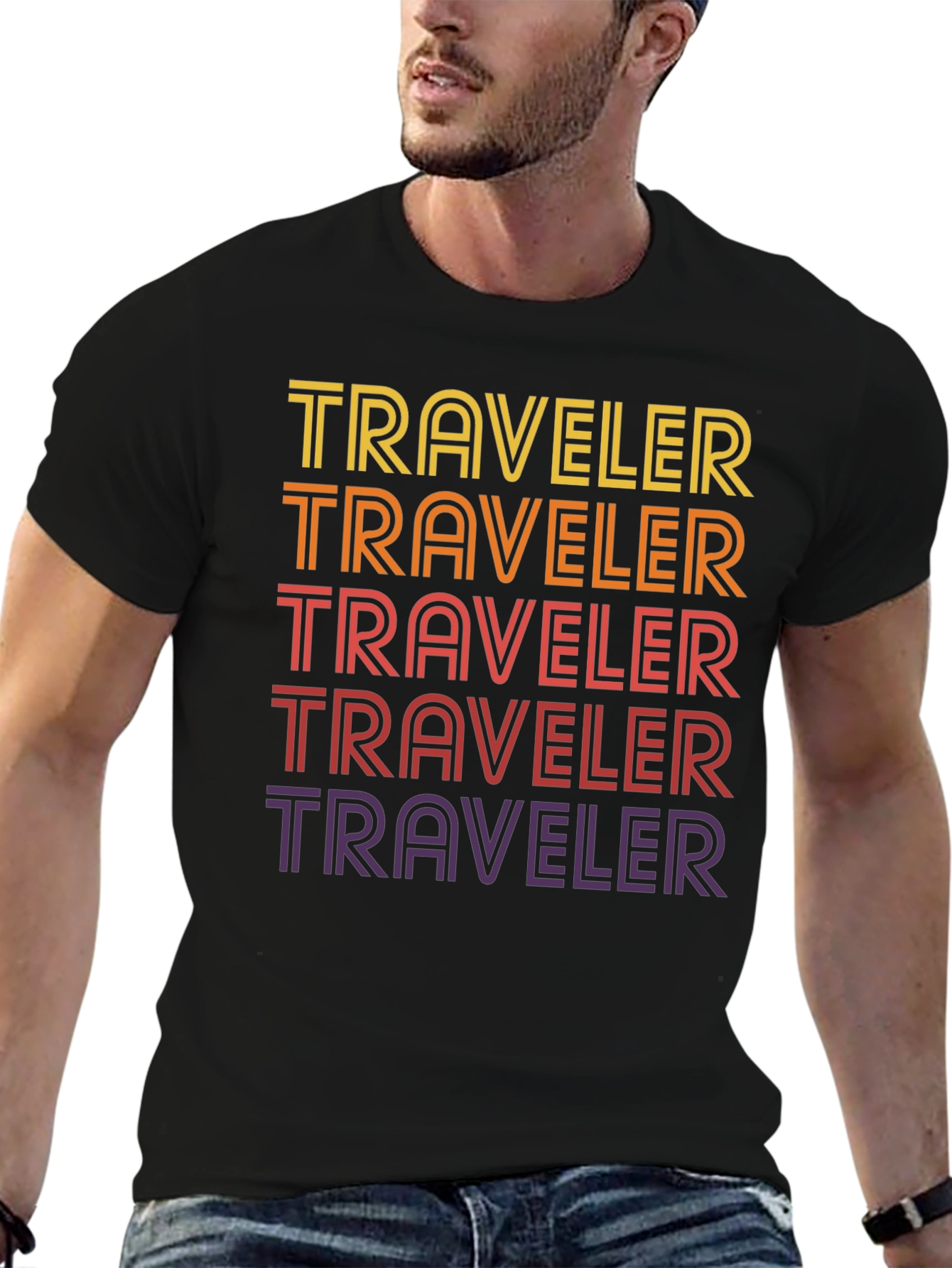 Traveler Graphic Tee - Retro Style