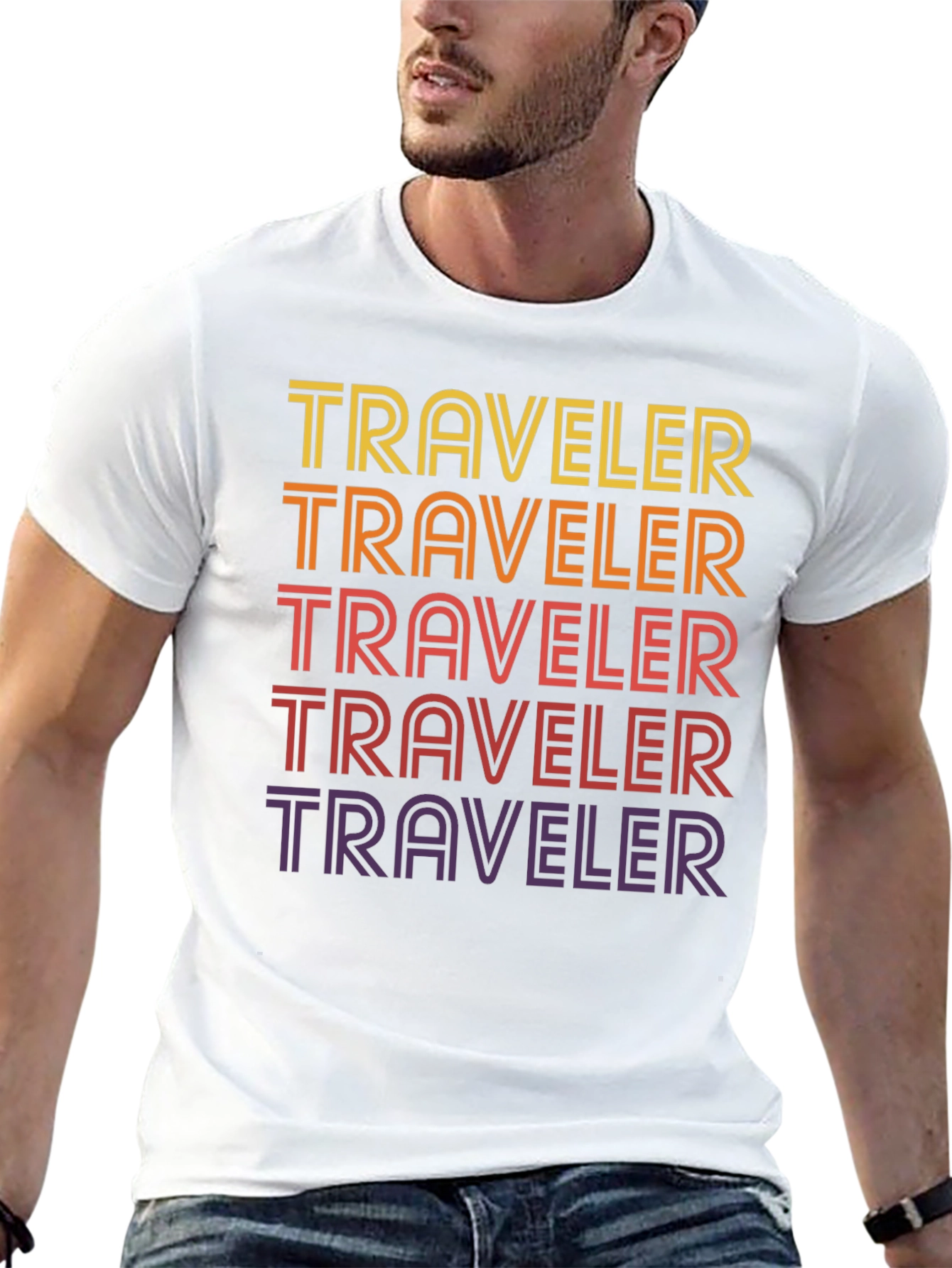 Traveler Graphic Tee - Retro Style