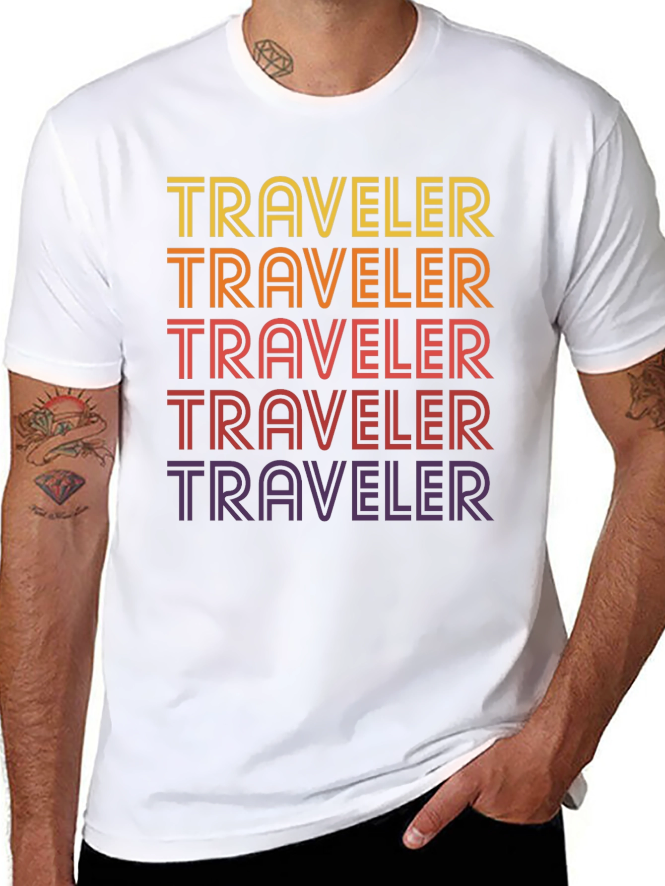 Traveler Graphic Tee - Retro Style