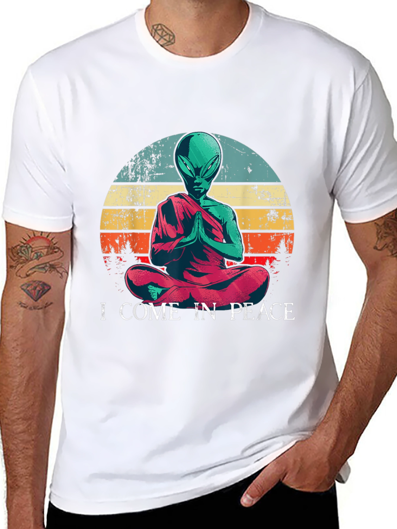 I Come in Peace Alien T-Shirt