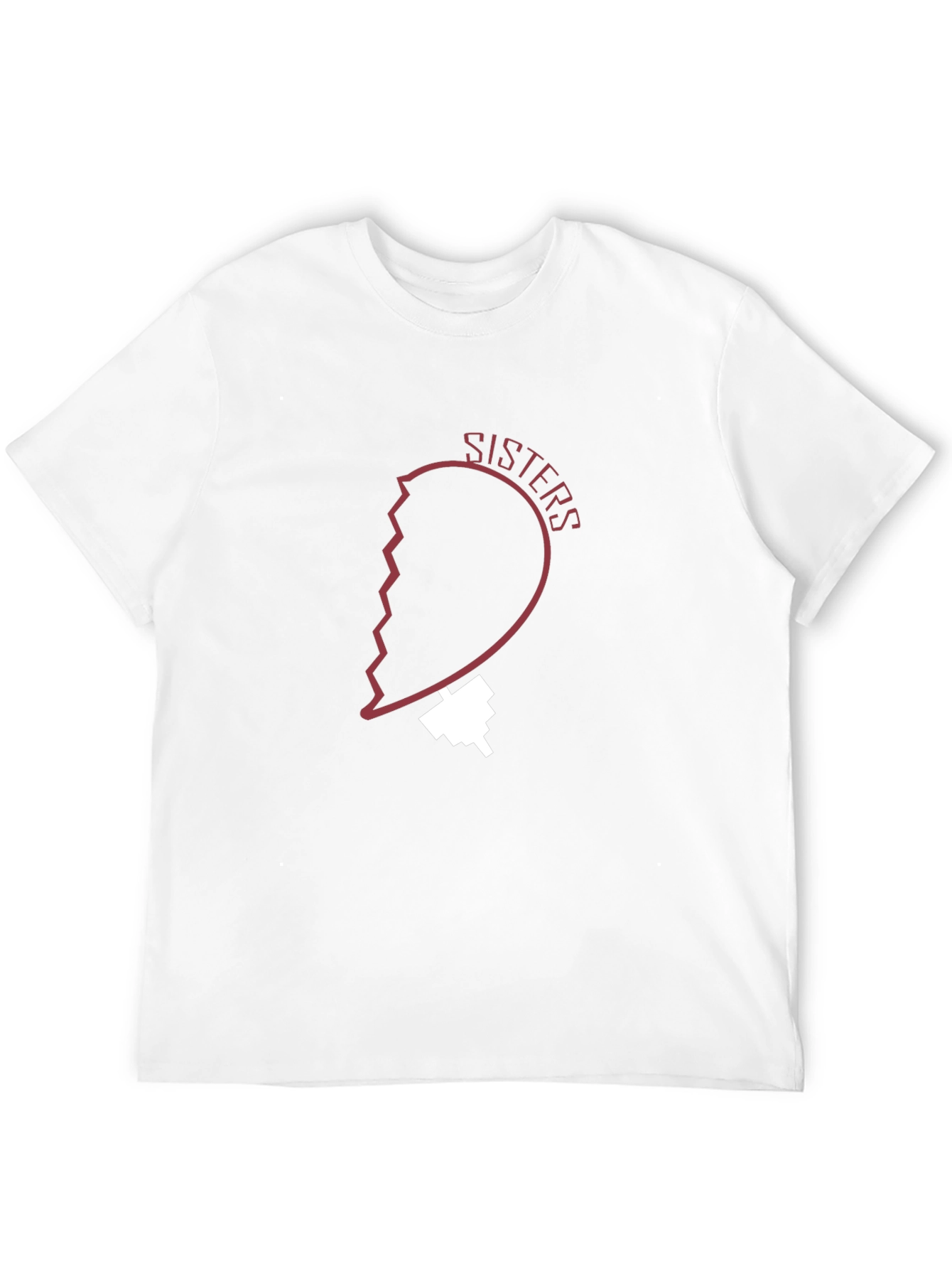 Sisters Heart Graphic Tee - Black