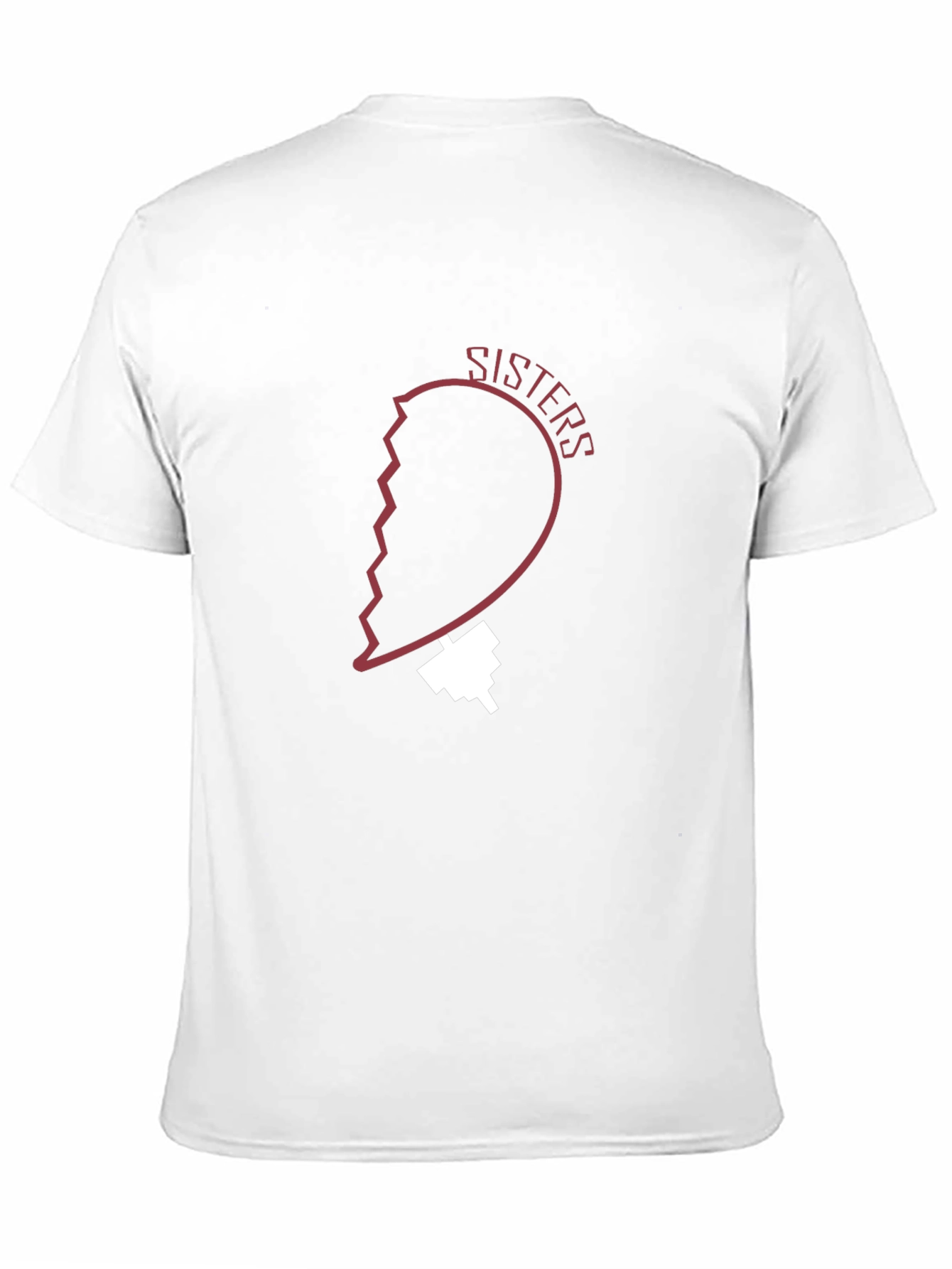 Sisters Heart Graphic Tee - Black