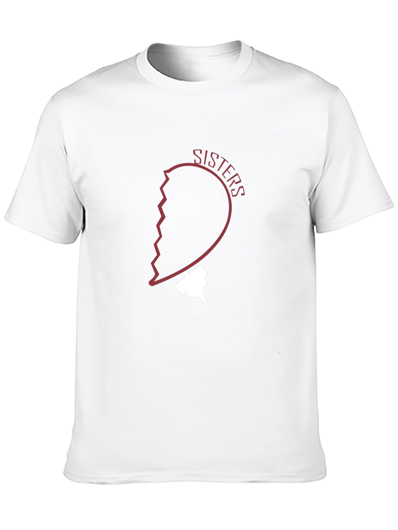 Sisters Heart Graphic Tee - Black