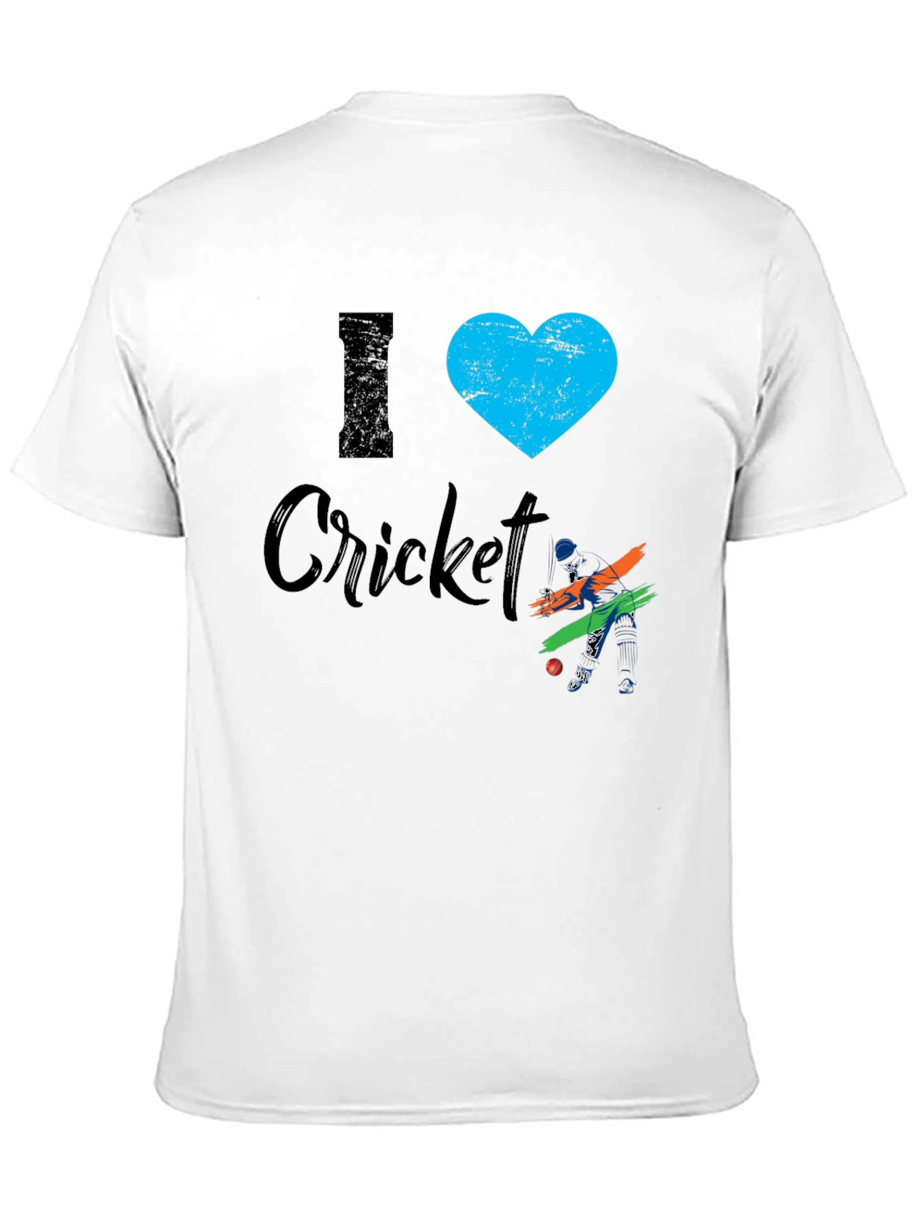 I Heart Cricket Black T-Shirt