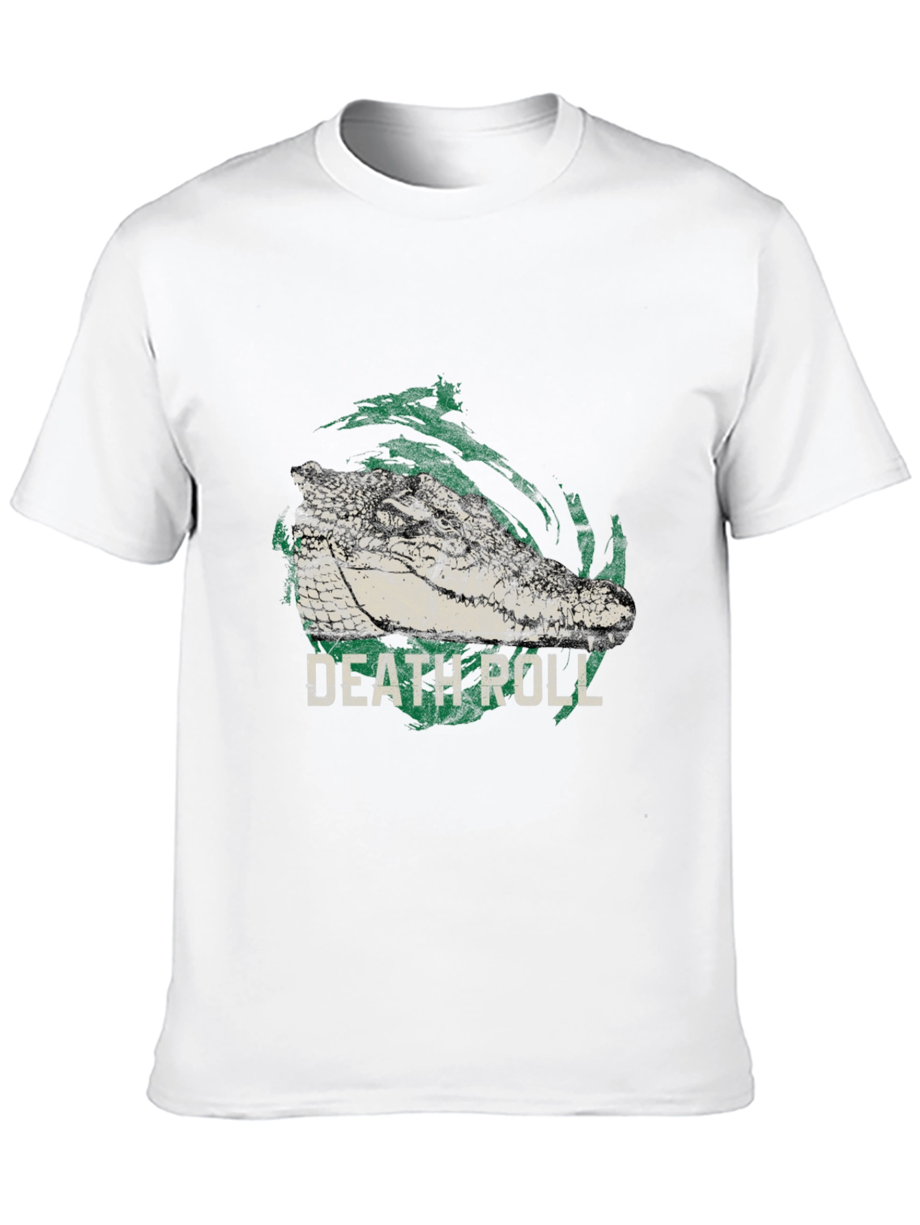 Death Roll Alligator Graphic Print T-Shirt