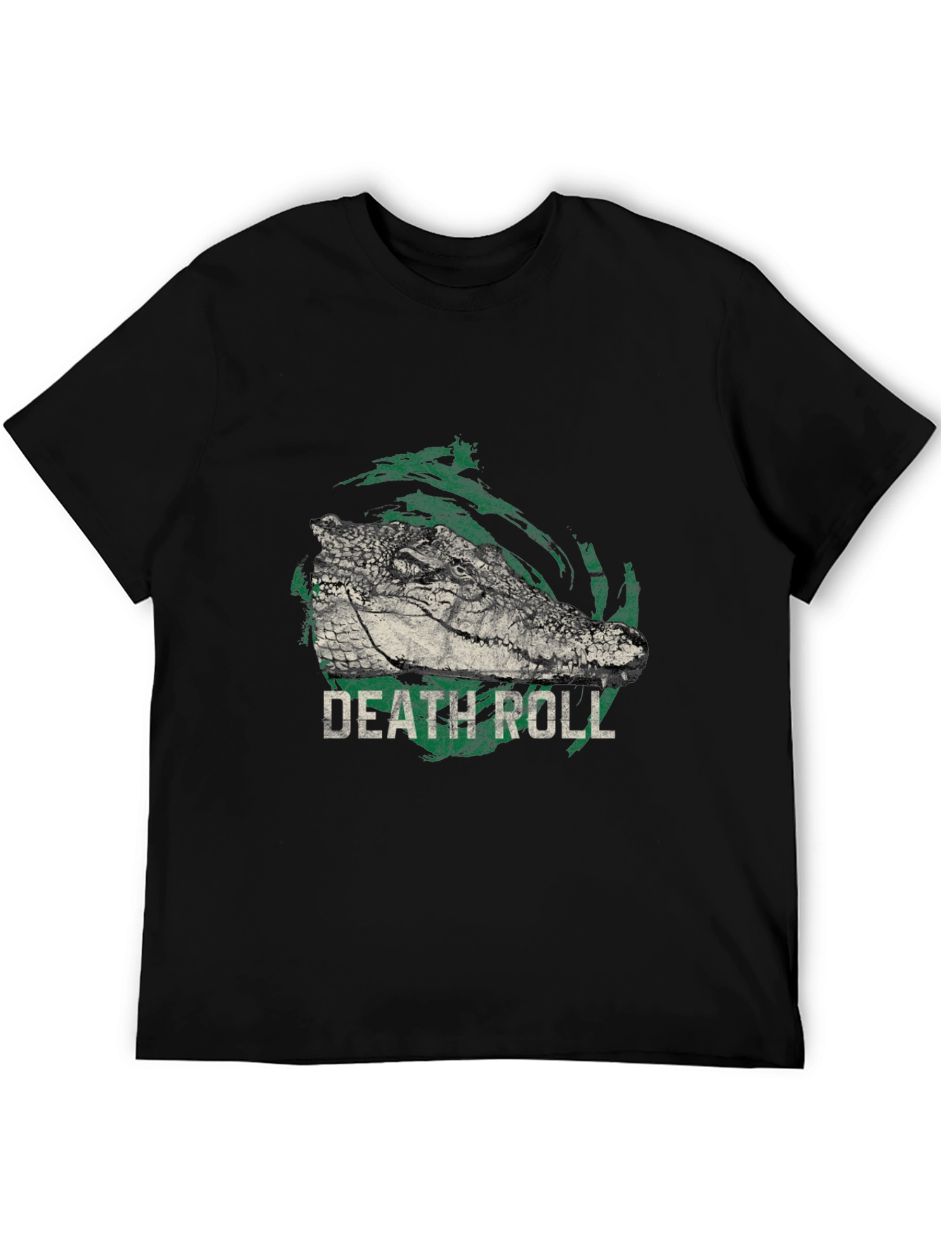 Death Roll Alligator Graphic Print T-Shirt