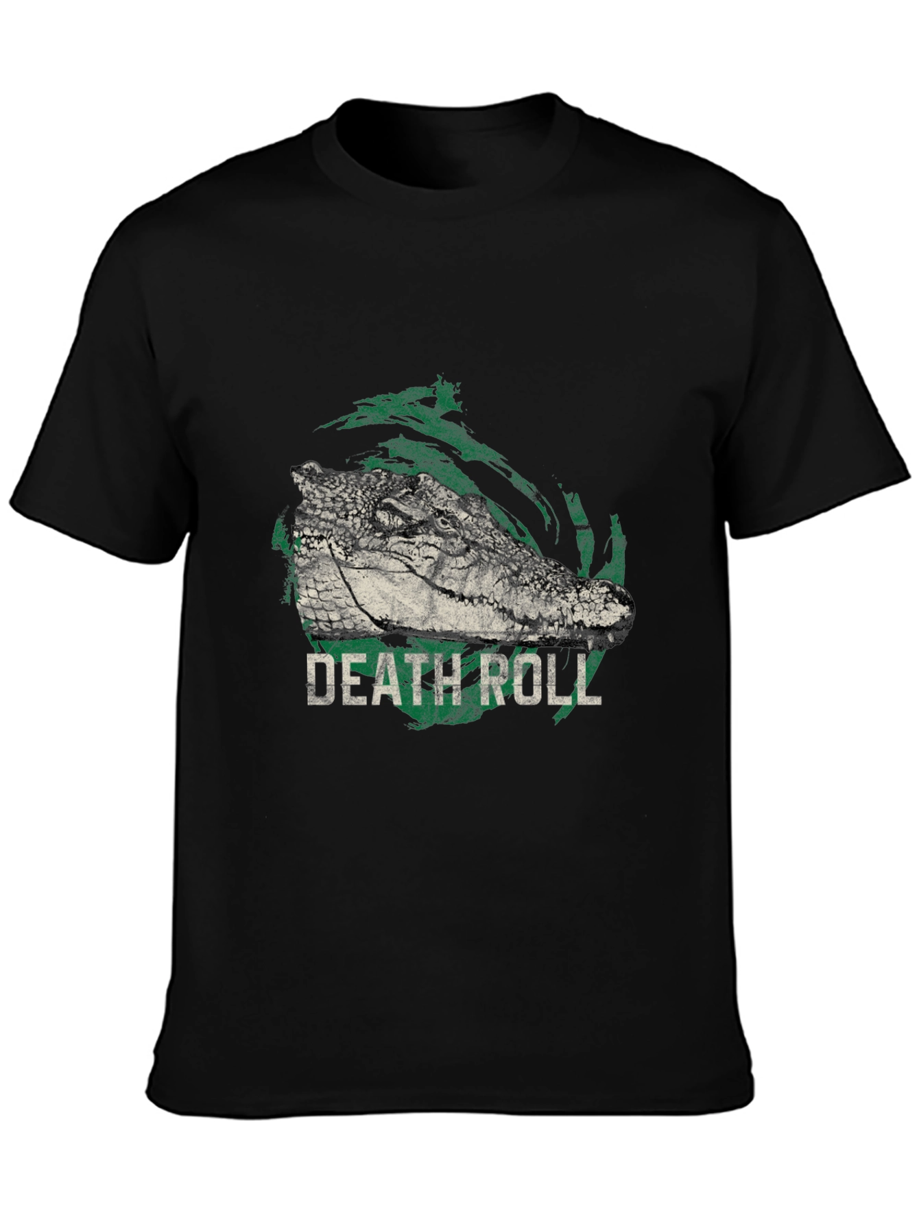 Death Roll Alligator Graphic Print T-Shirt