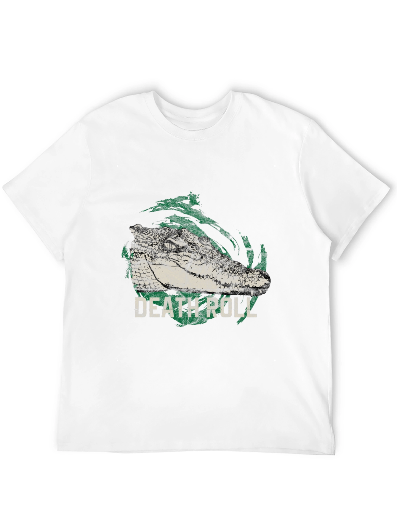 Death Roll Alligator Graphic Print T-Shirt