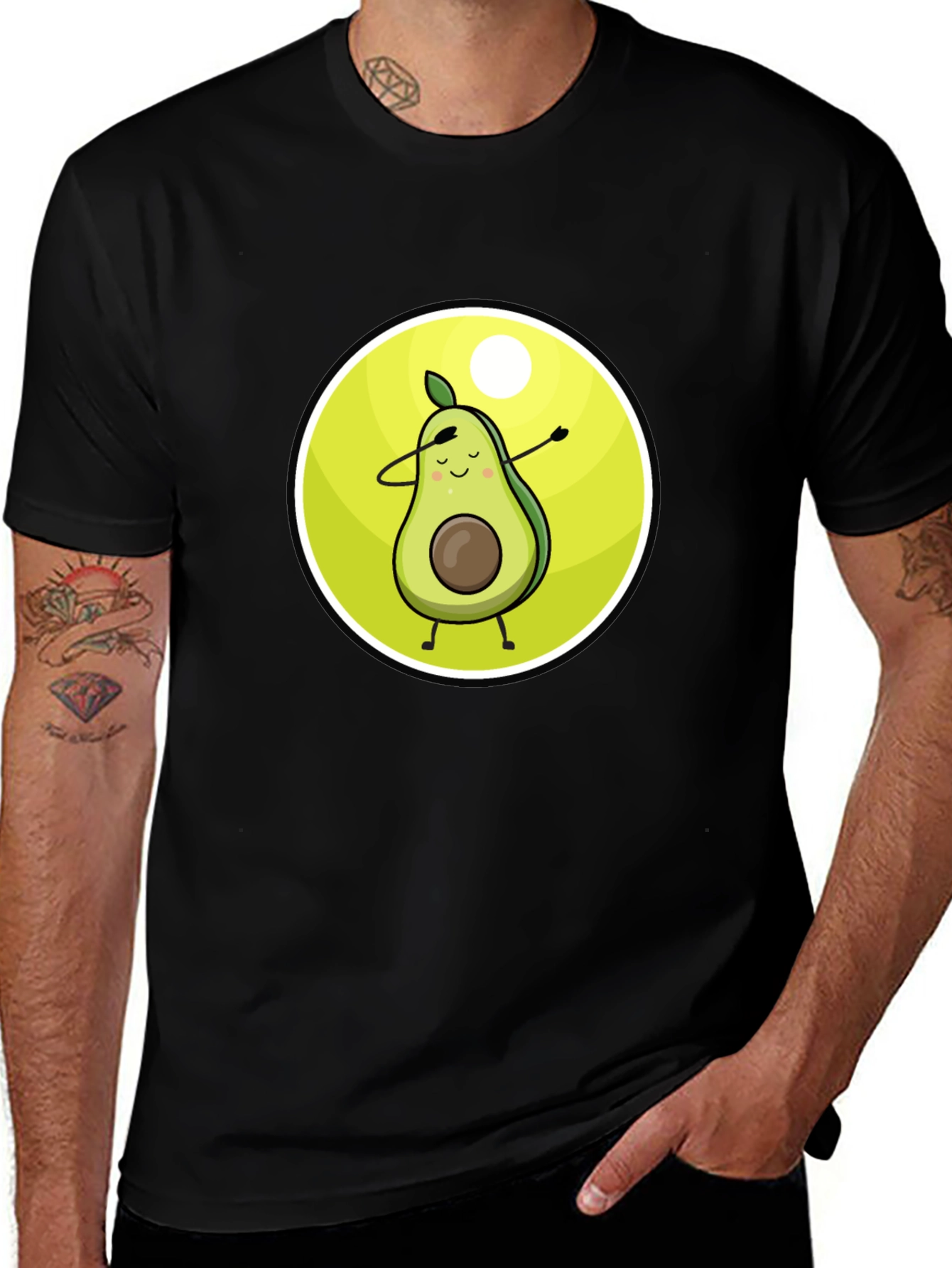 Dabbing Avocado Graphic Tee - Trendy & Fun!