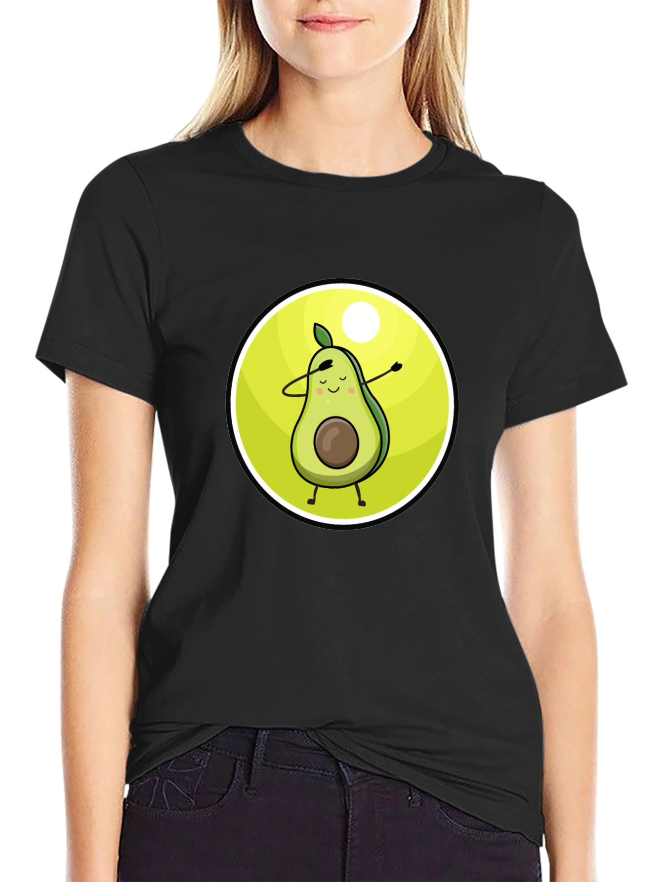 Dabbing Avocado Graphic Tee - Trendy & Fun!