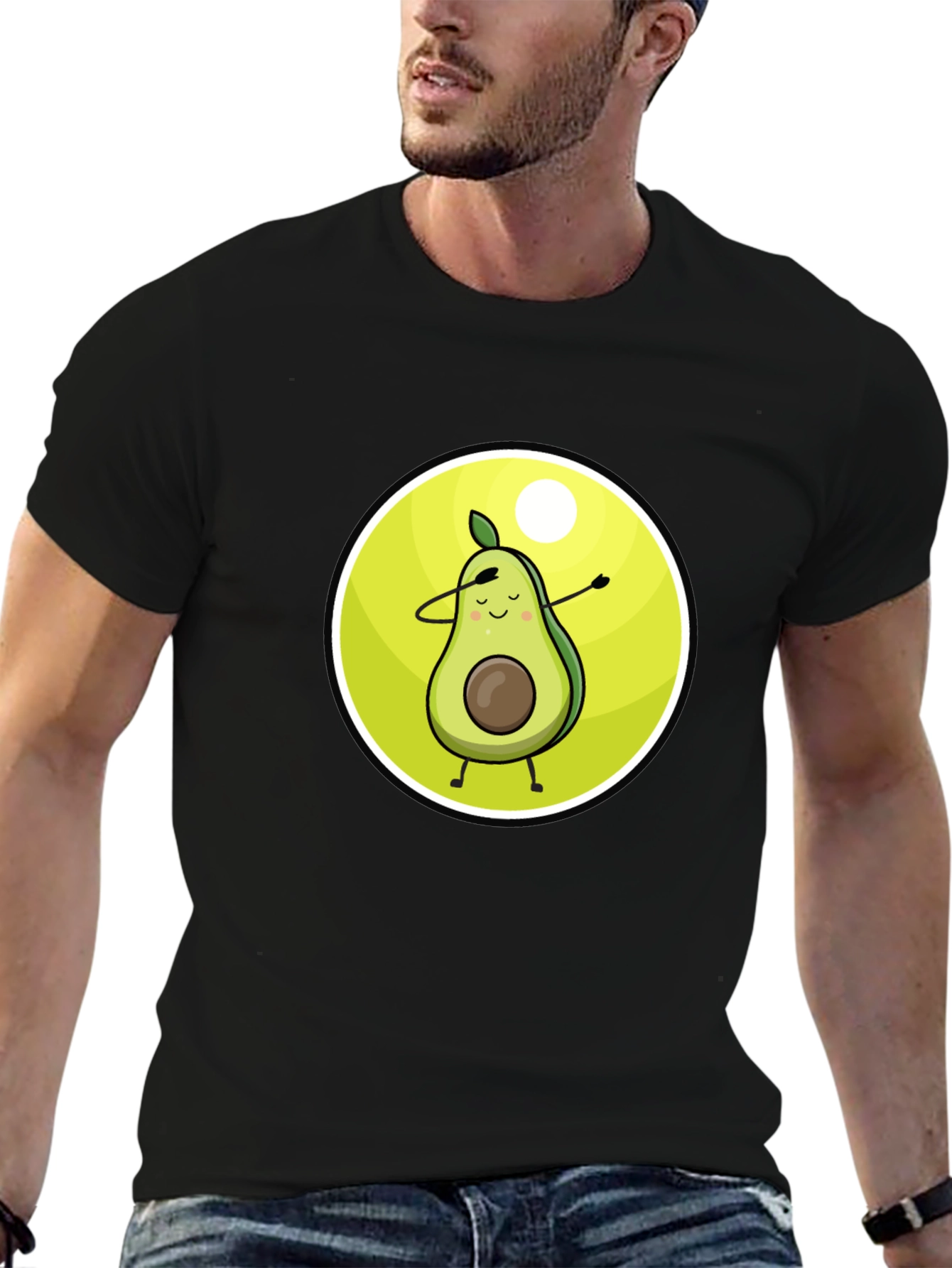 Dabbing Avocado Graphic Tee - Trendy & Fun!