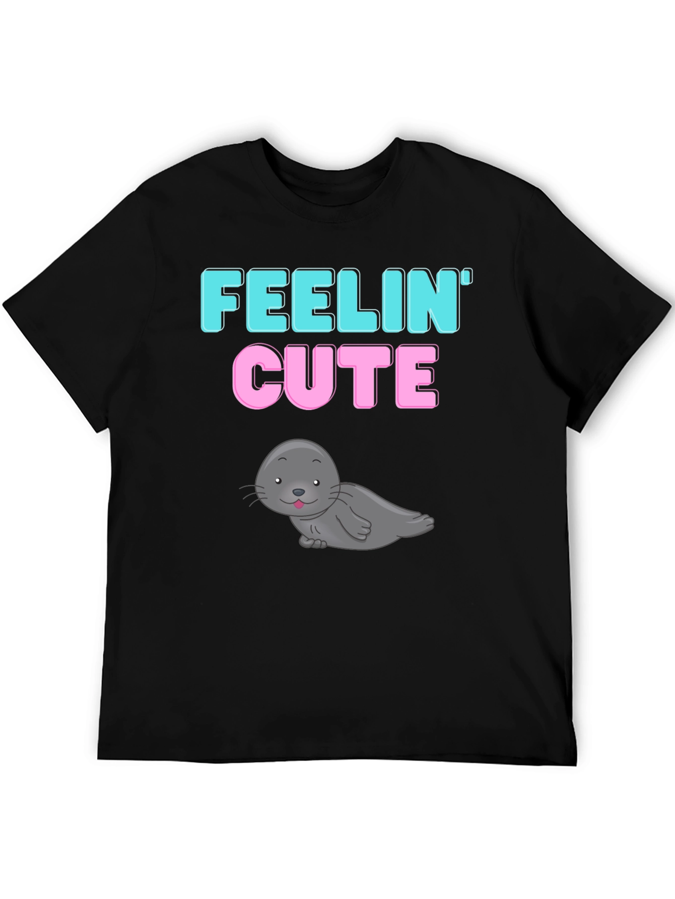 Feelin Cute Seal Graphic T-Shirt