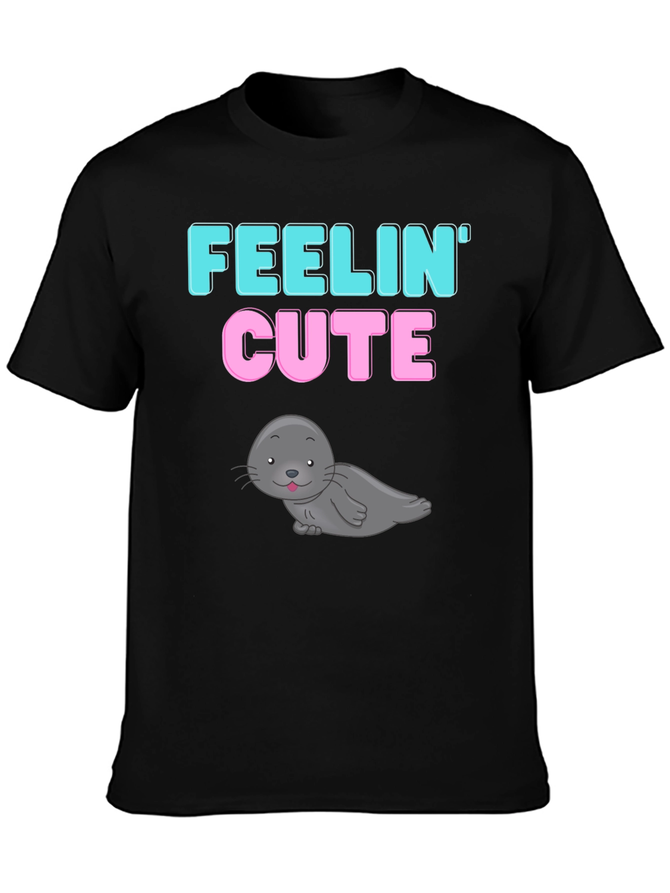 Feelin Cute Seal Graphic T-Shirt