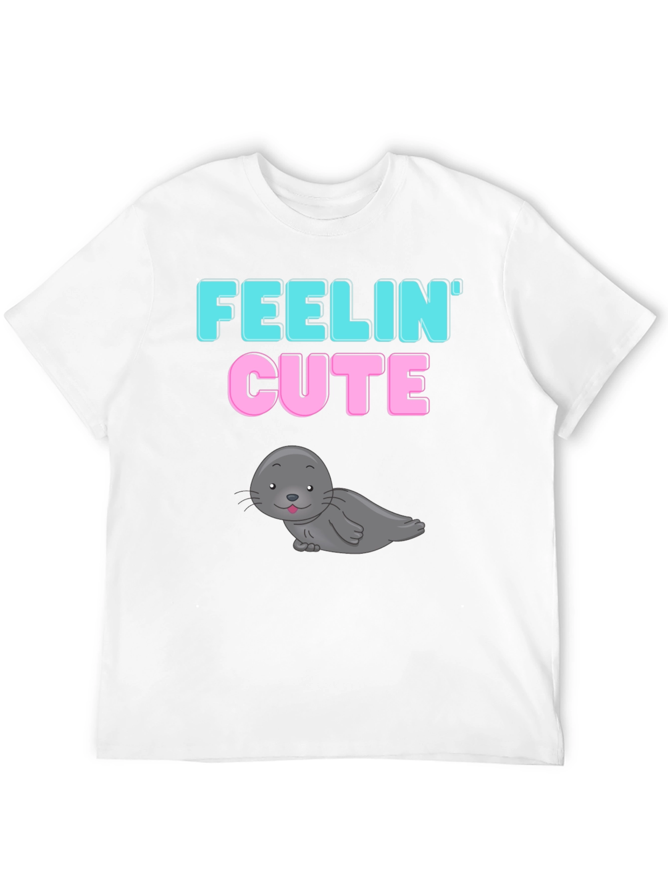 Feelin Cute Seal Graphic T-Shirt