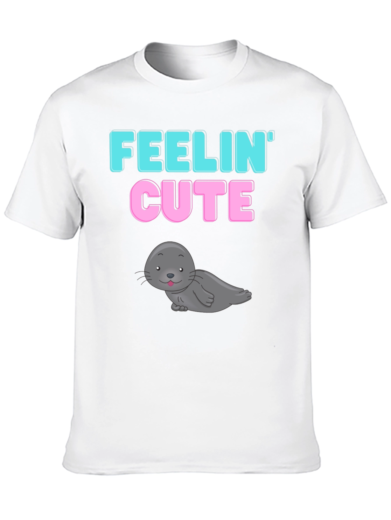 Feelin Cute Seal Graphic T-Shirt