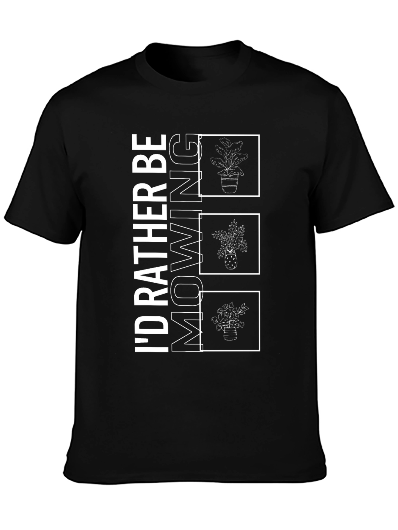 Gardening Graphic Tee - Rather Be Mowing