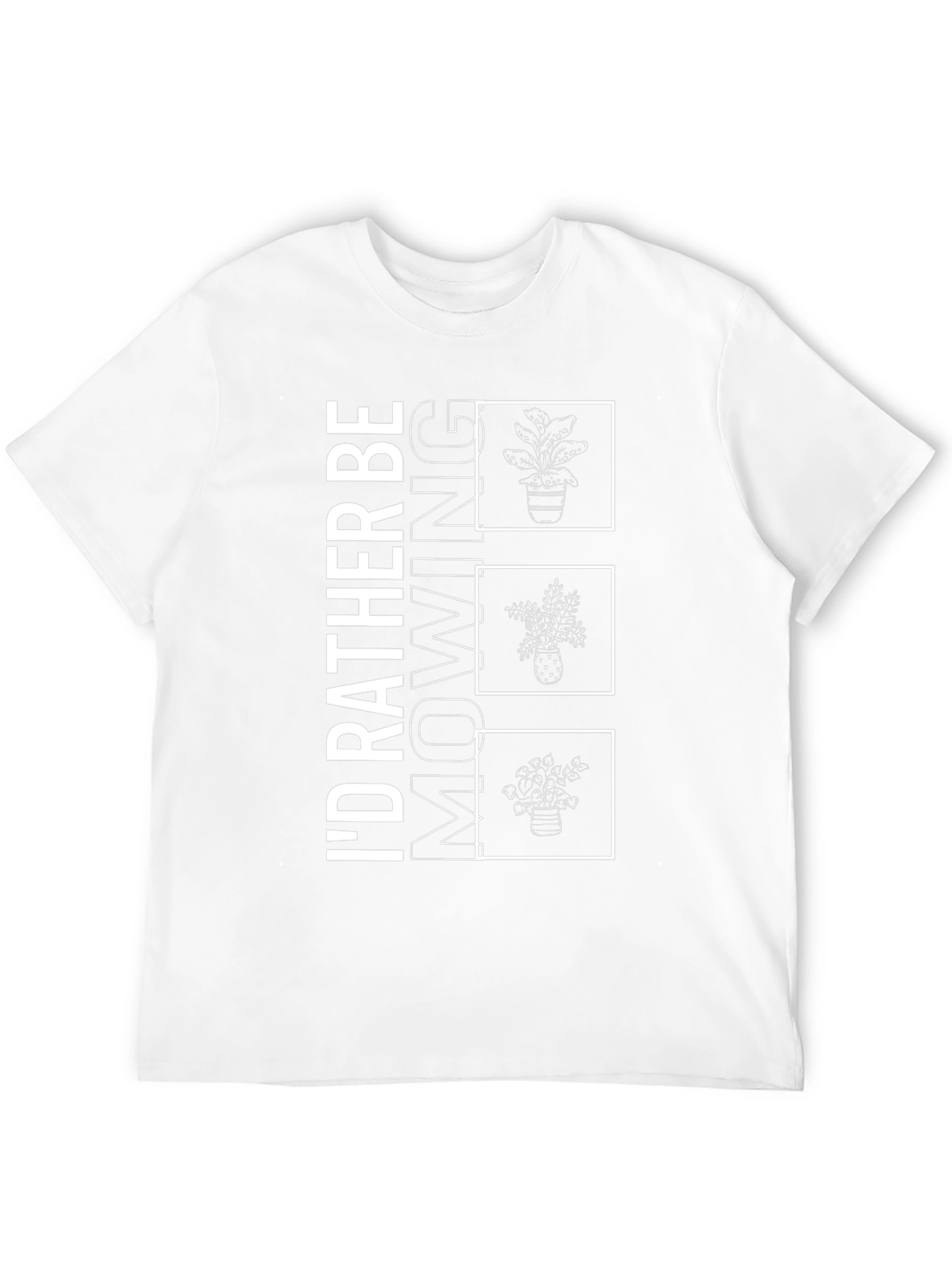 Gardening Graphic Tee - Rather Be Mowing