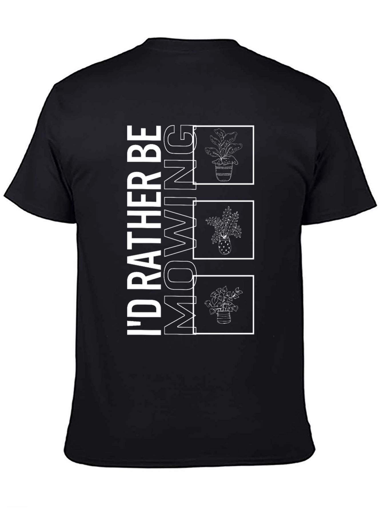Gardening Graphic Tee - Rather Be Mowing