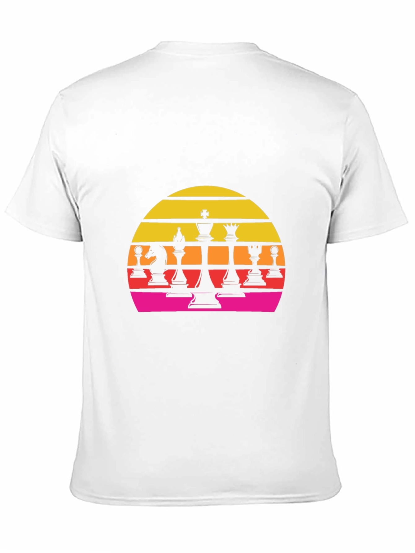 Chess Sunset Graphic Tee - Retro Style